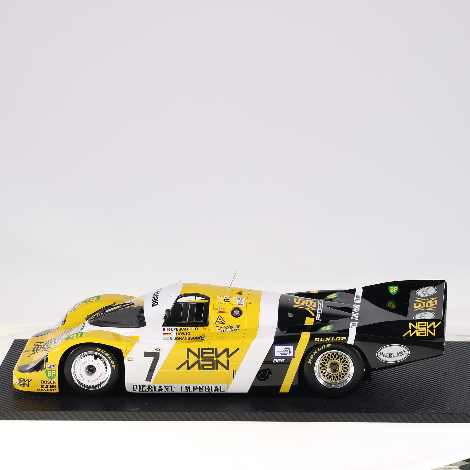 TSM Model TSM151209 Porsche 956 New Man #7 1/12 Jaune/Blanc/Noir avec boîte — miniature 2