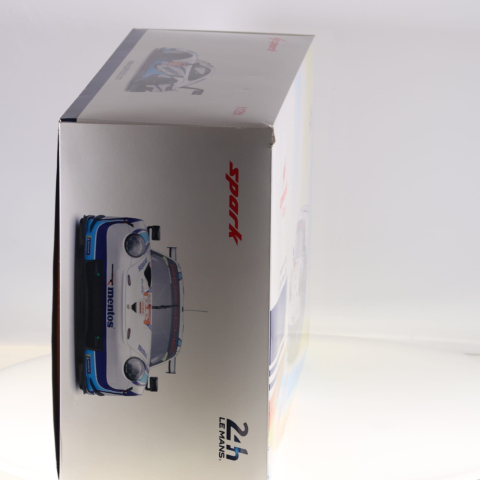 Spark Porsche 911 RSR #56 24H Le Mans 2020 1/12 Blanc / Bleu / Mentos avec boîte — miniature 5