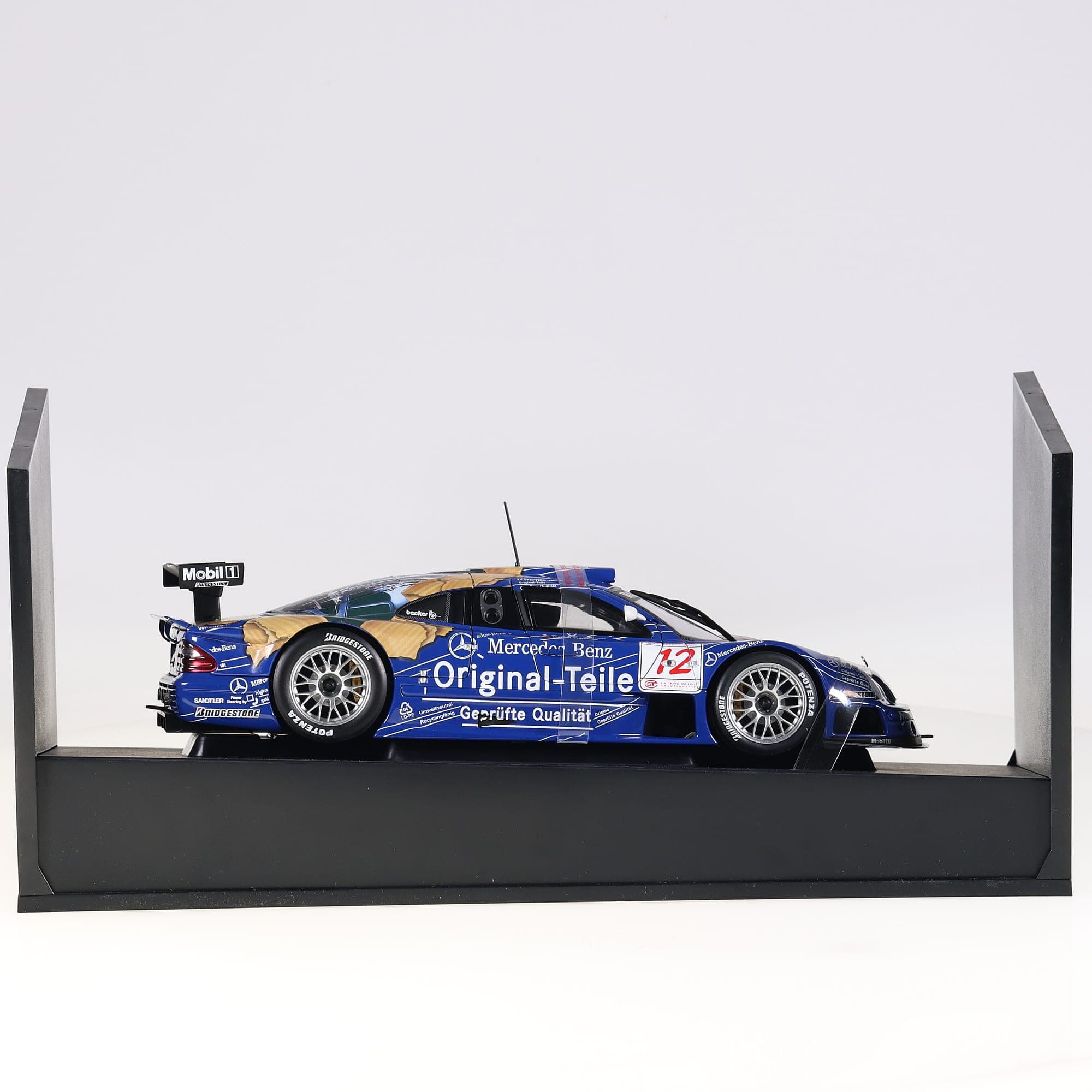 AUTOart Racing Division Mercedes-Benz CLK GTR #12 Original-Teile 1/18 Bleu et or — miniature 11