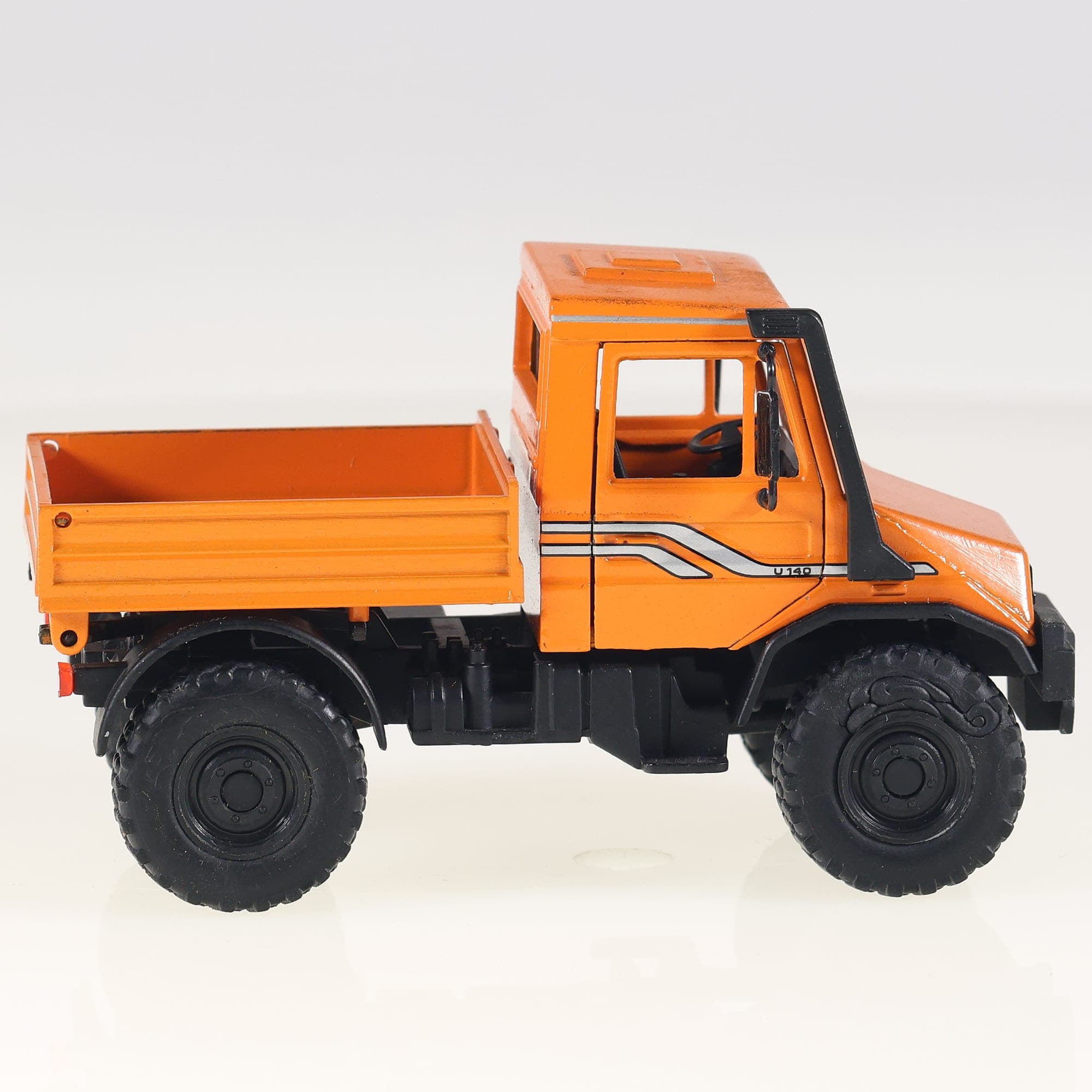 NZG n°371 Mercedes-Benz Unimog U140 1/43 Orange+ rétroviseurs — miniature 11