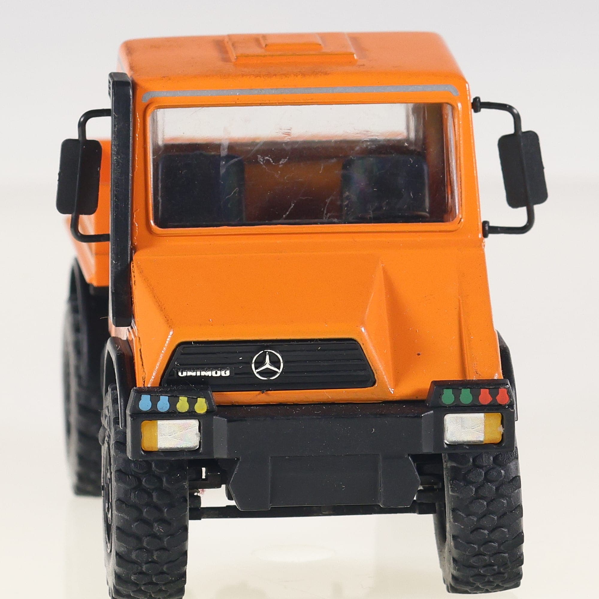 NZG n°371 Mercedes-Benz Unimog U140 1/43 Orange+ rétroviseurs — miniature 13