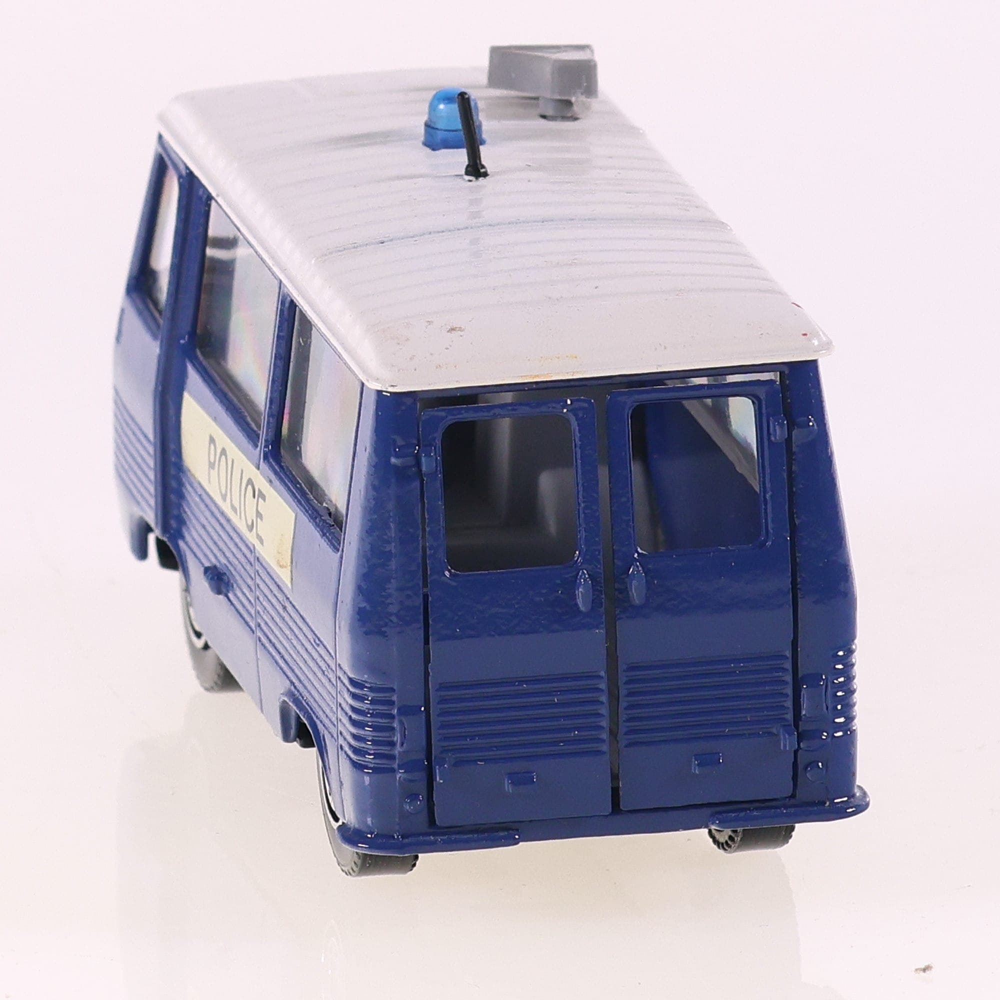 Solido 372 Peugeot J7 Police 1979 1/50 Bleu marine Grade B avec boîte — miniature 6