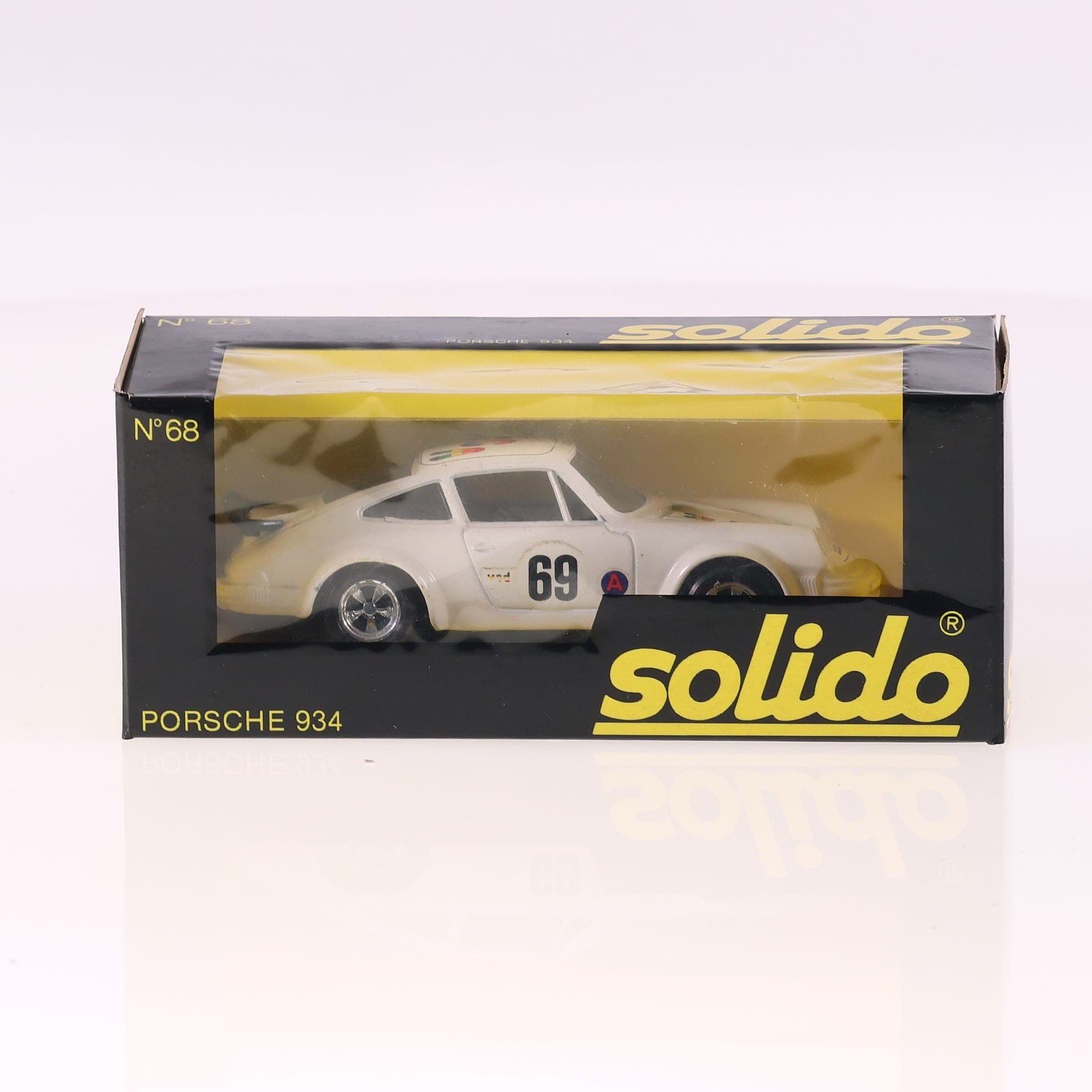 Solido 68 Porsche 934 Turbo #69 1979 1/43 Blanc avec boîte — miniature 11