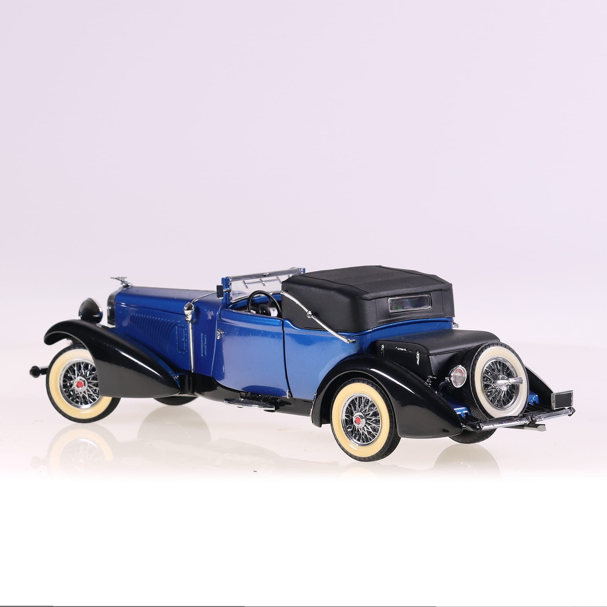 Franklin Mint La duesenberg J Victoria 1933 avec certificat  1/24 Bleu  — miniature 8