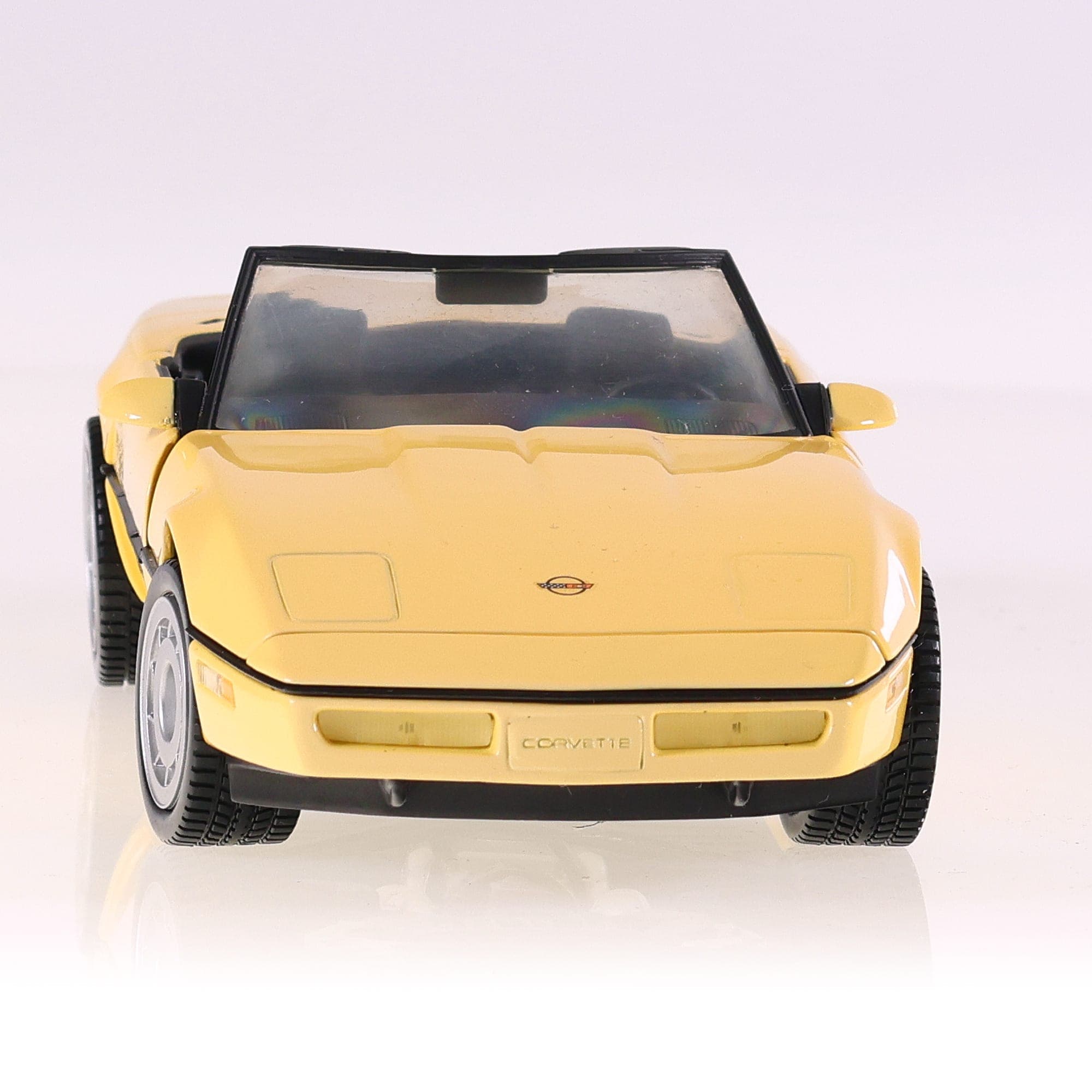 Franklin Mint Corvette 1986 avec certificat authenticité Jaune sans boîte — miniature 10