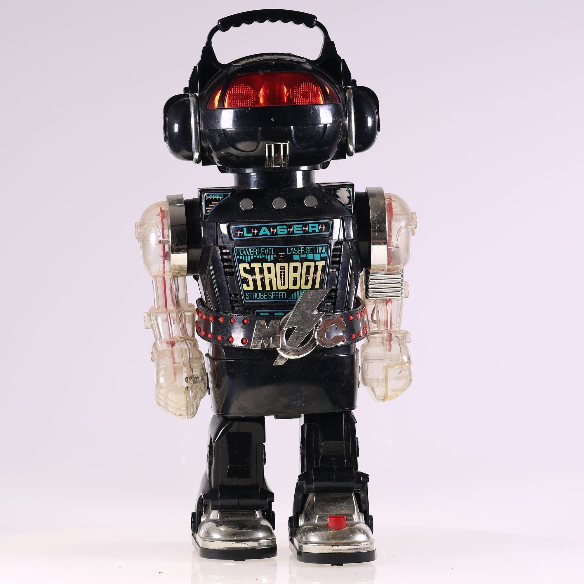 New Bright Industrial Robot Laser Strobot Noir 1984 Fonctionne