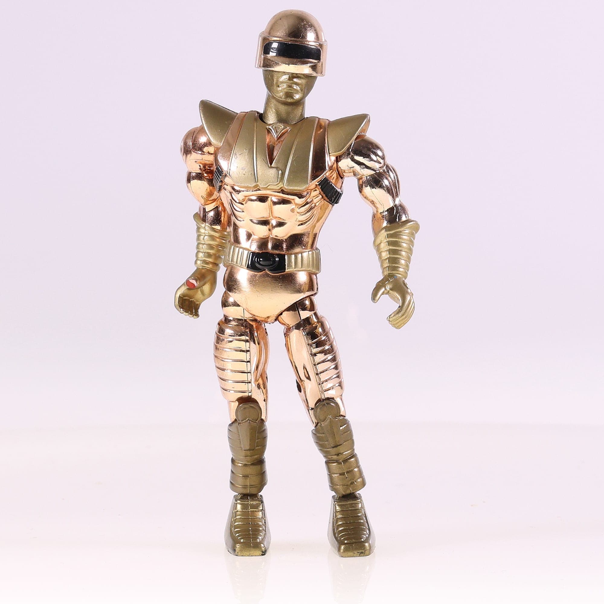 Lanard toys Figurne cyborg soldat de l'espace chromé doré  Bon état  — photo 1