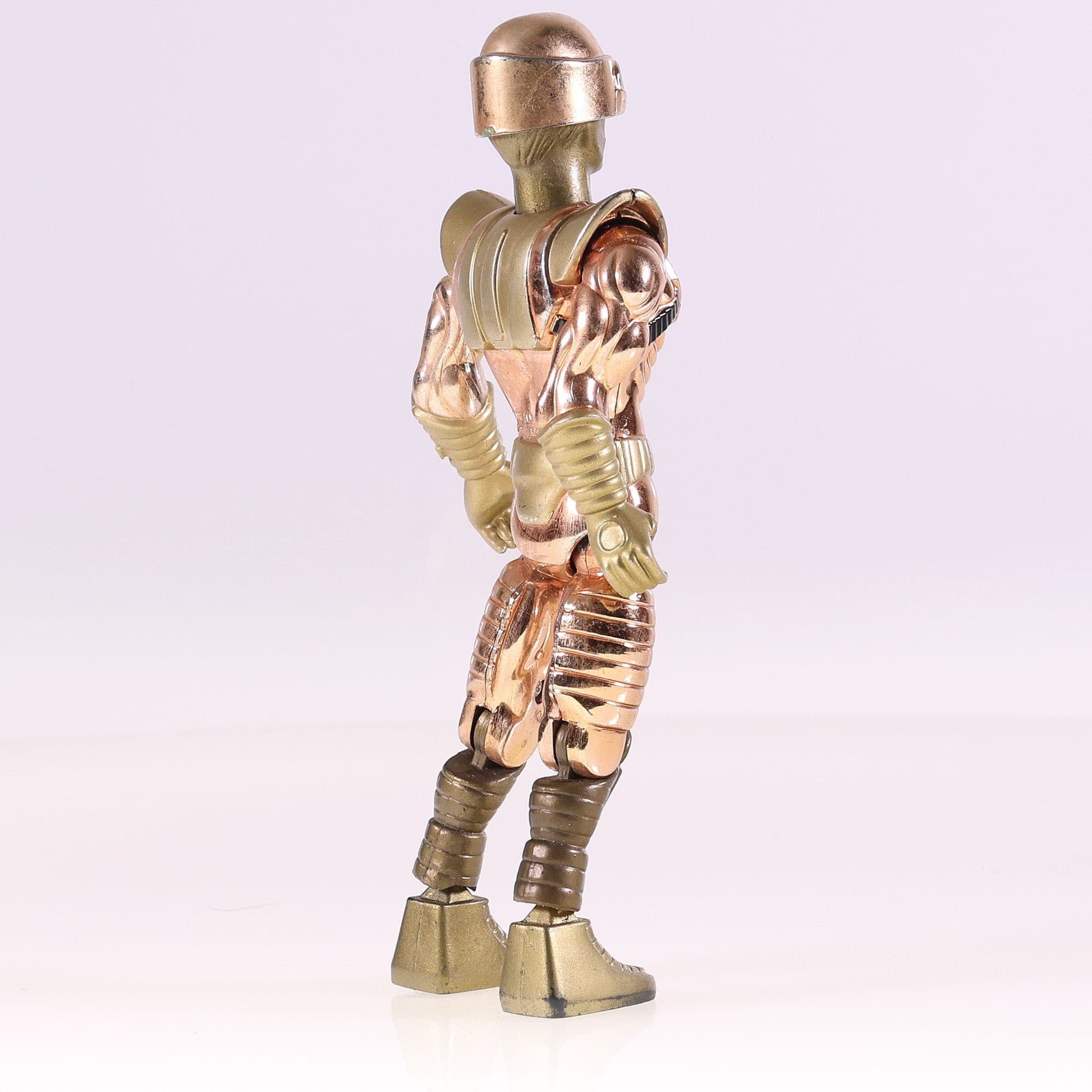 Lanard toys Figurne cyborg soldat de l'espace chromé doré  Bon état  — miniature 6