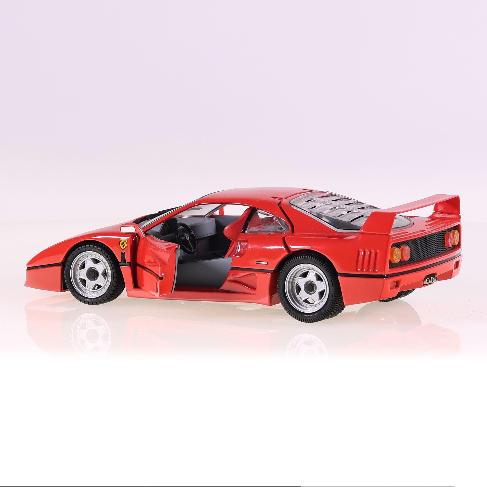 Franklin Mint Ferrari F40 avec certificat d'authencité 1/24 Rouge sans boîte — miniature 4