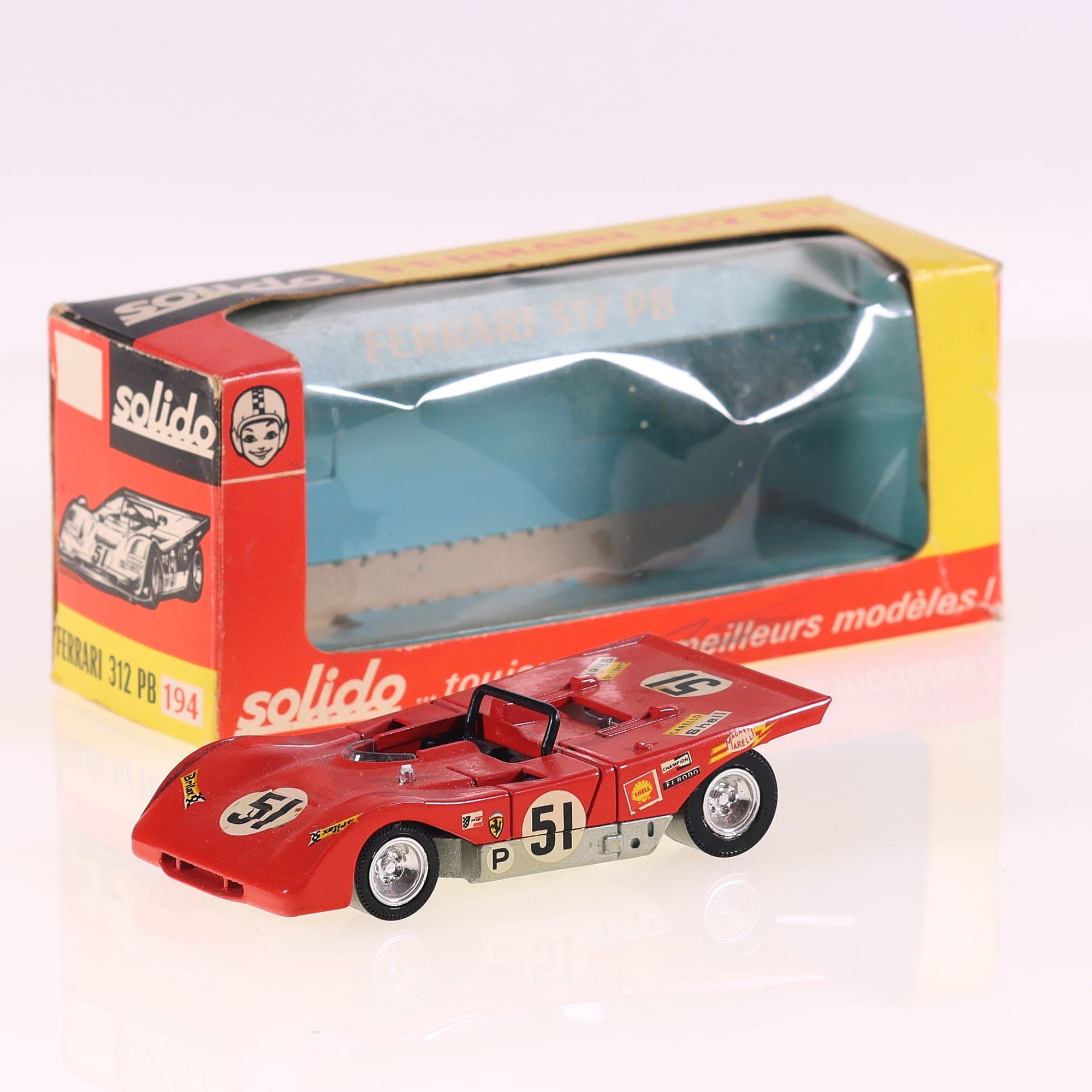Solido 194 Ferrari 312 PB #51 1/43 Rouge avec boîte — photo 1