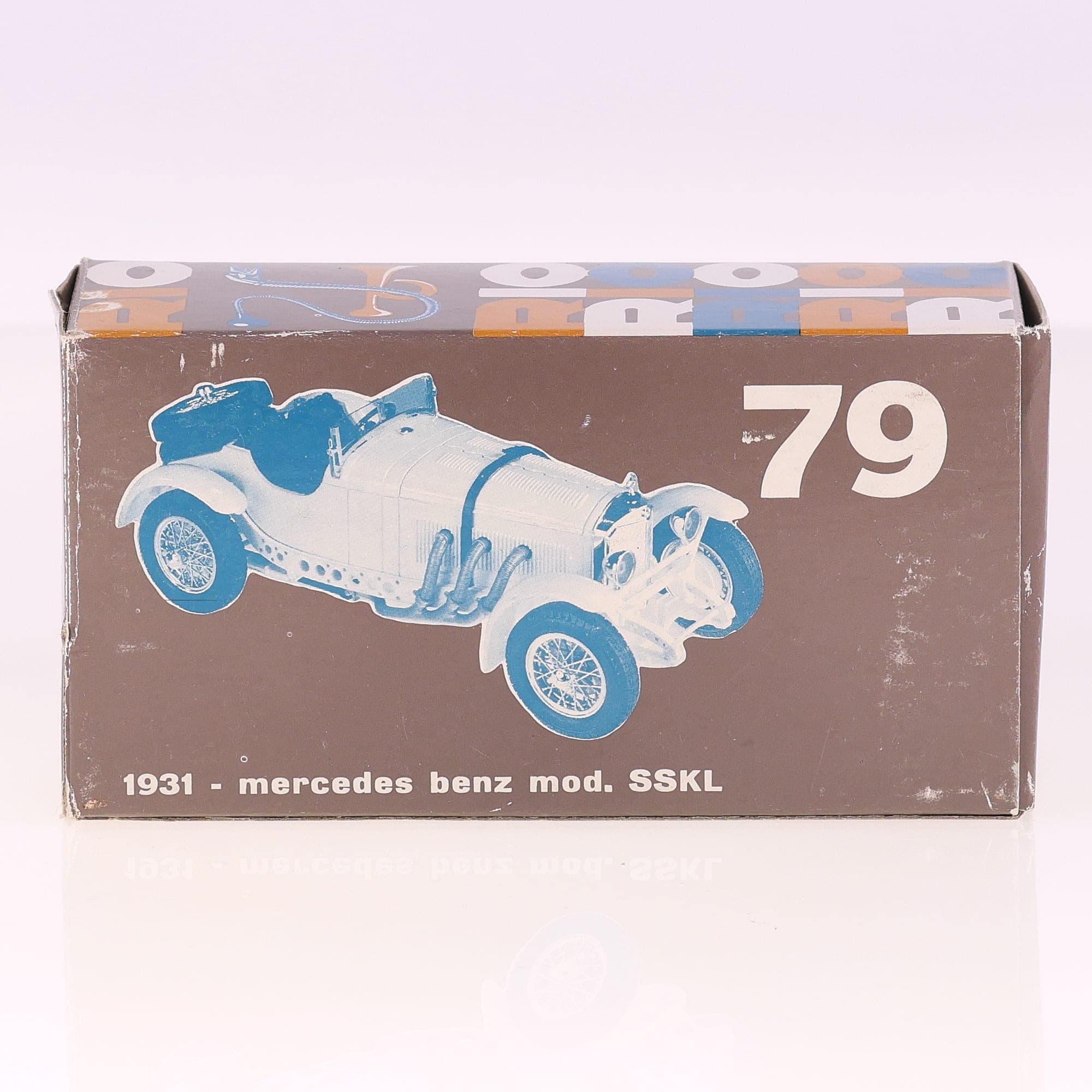 Rio 79 Mercedes Benz SSKL 1931 1/43 Blanc avec boîte — miniature 10