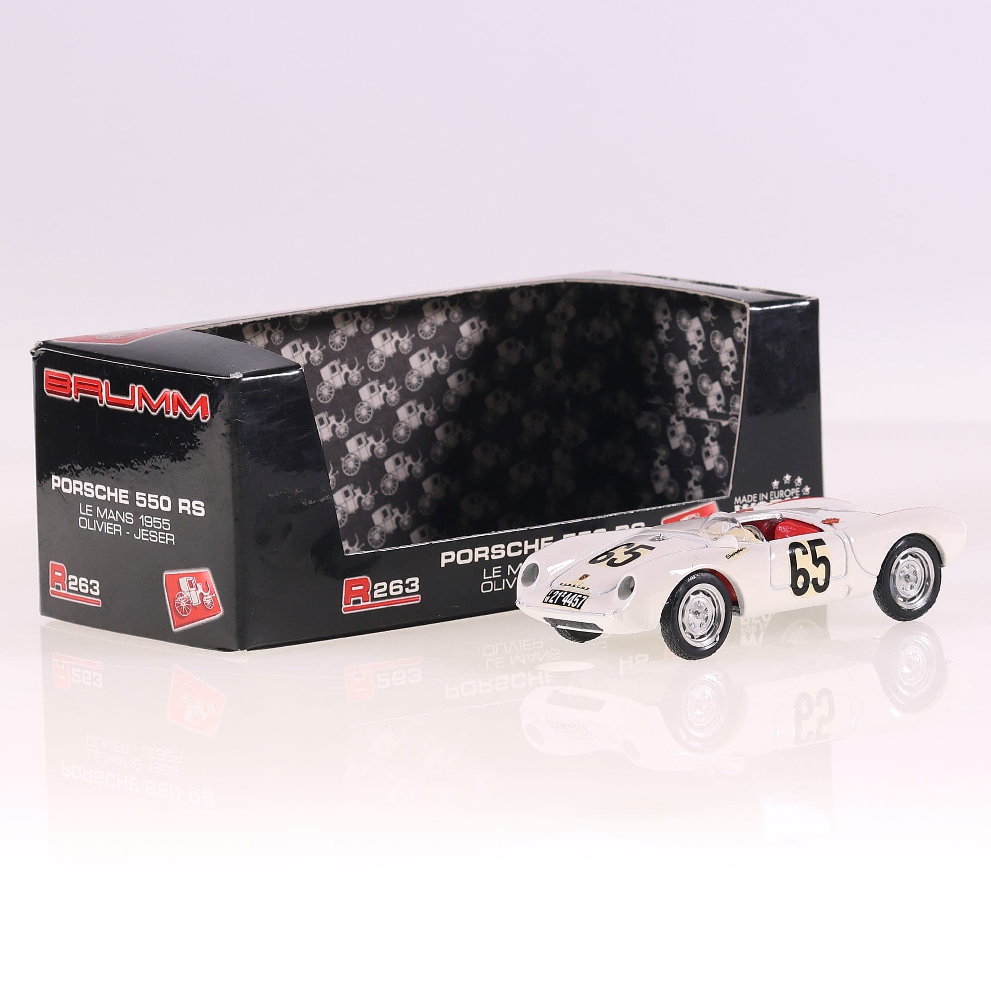 Brumm R263 Porsche 550 RS LM 1955 - Olivier Jeser #65 1/43 