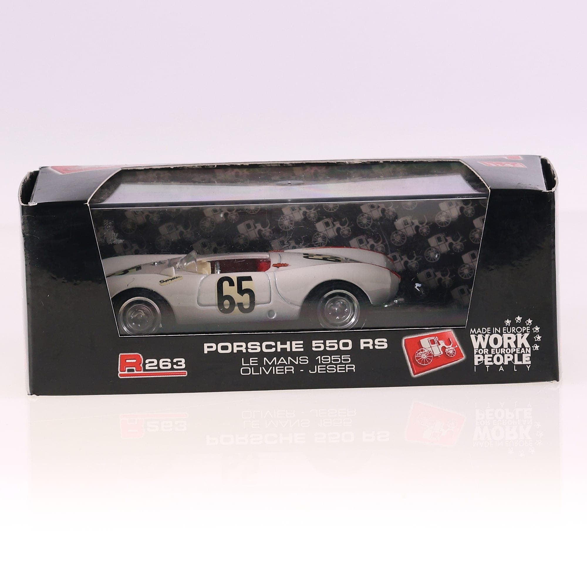 Brumm R263 Porsche 550 RS LM 1955 - Olivier Jeser #65 1/43  — miniature 13