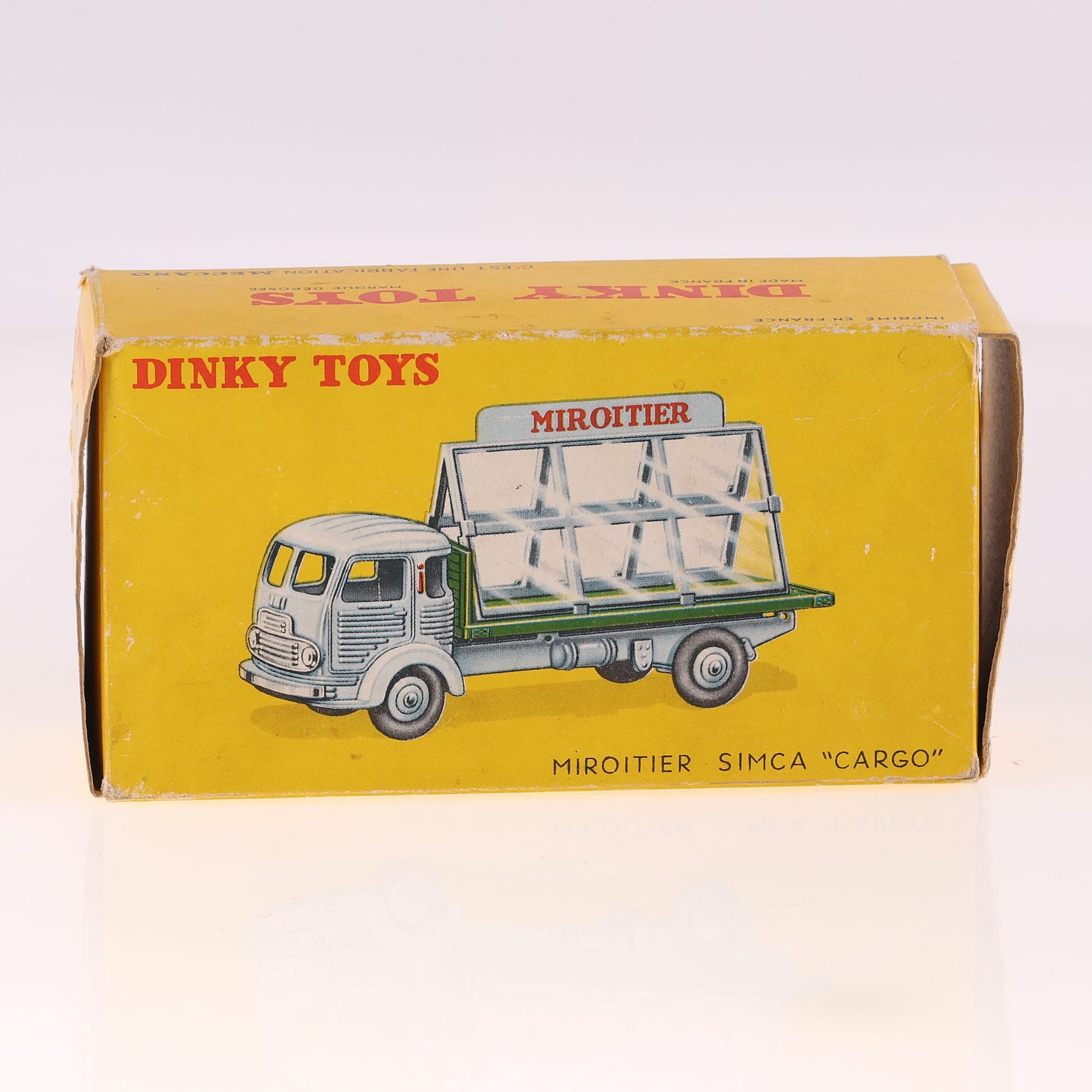 Dinky Toys 33C Simca Cargo Miroitier 1ère version de 1956 1/43 Gris avec boîte — miniature 13