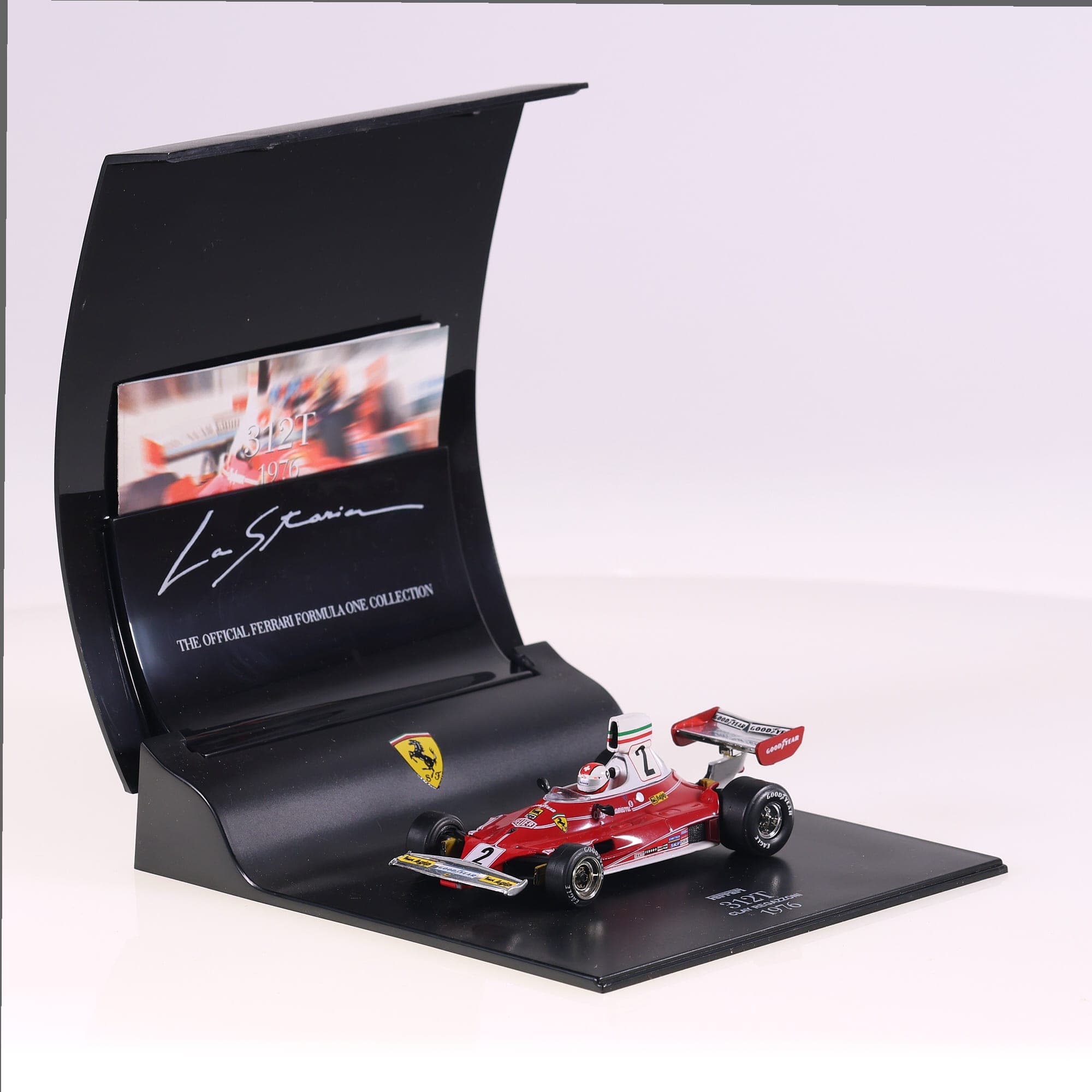 Vitesse Ferrari 312T Clay Regazzoni 1976 #2 1976 1/43 Rouge avec boîte — miniature 9