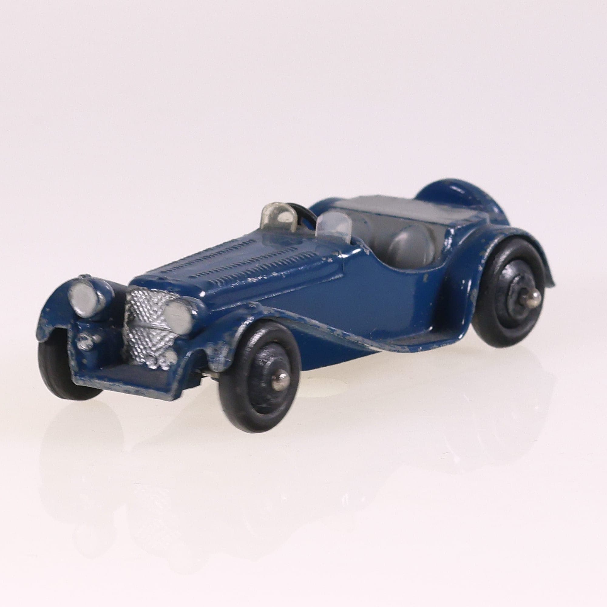 Dinky Toys 38f Jaguar SS 100 1/43 Bleu Grade B sans boîte