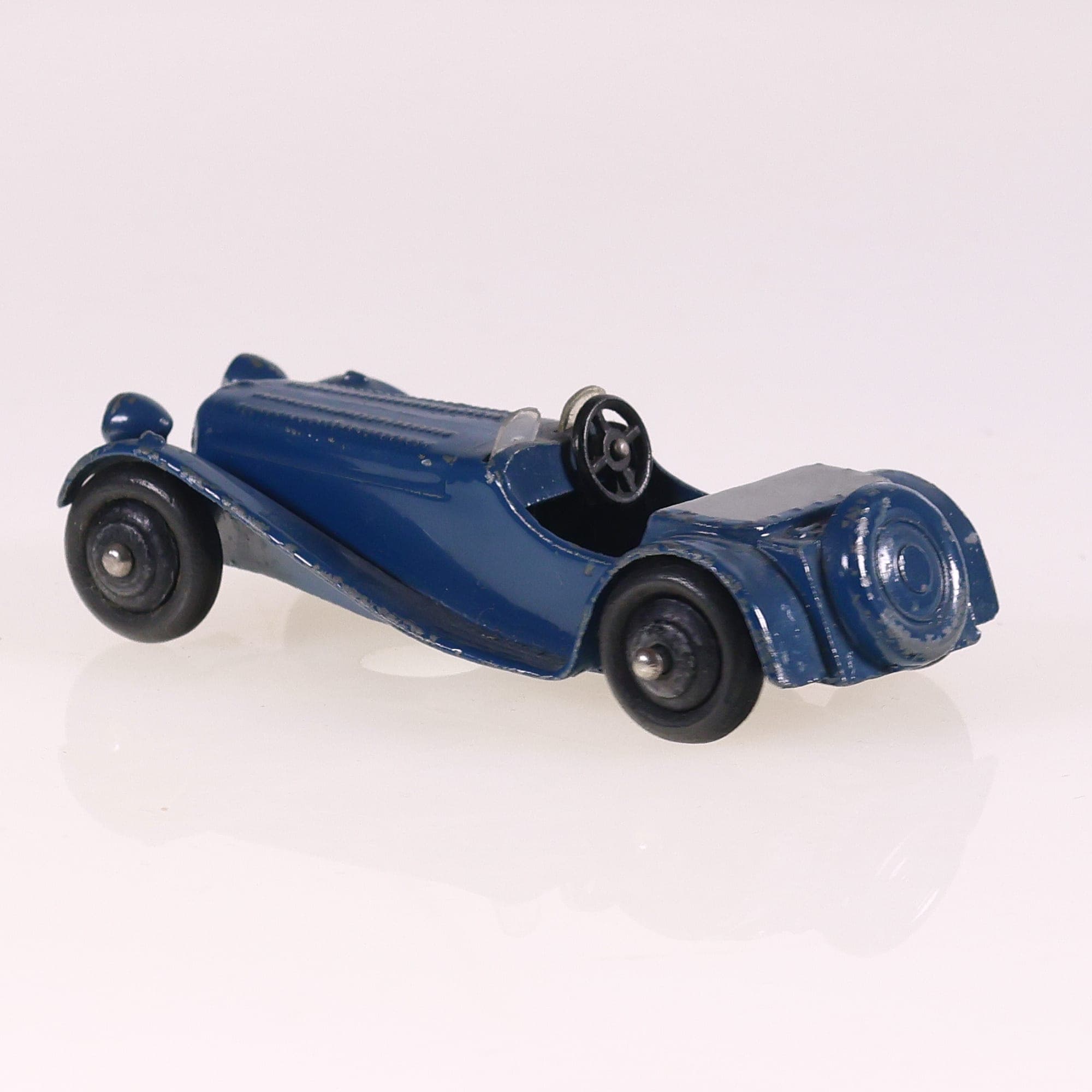 Dinky Toys 38f Jaguar SS 100 1/43 Bleu Grade B sans boîte — miniature 3