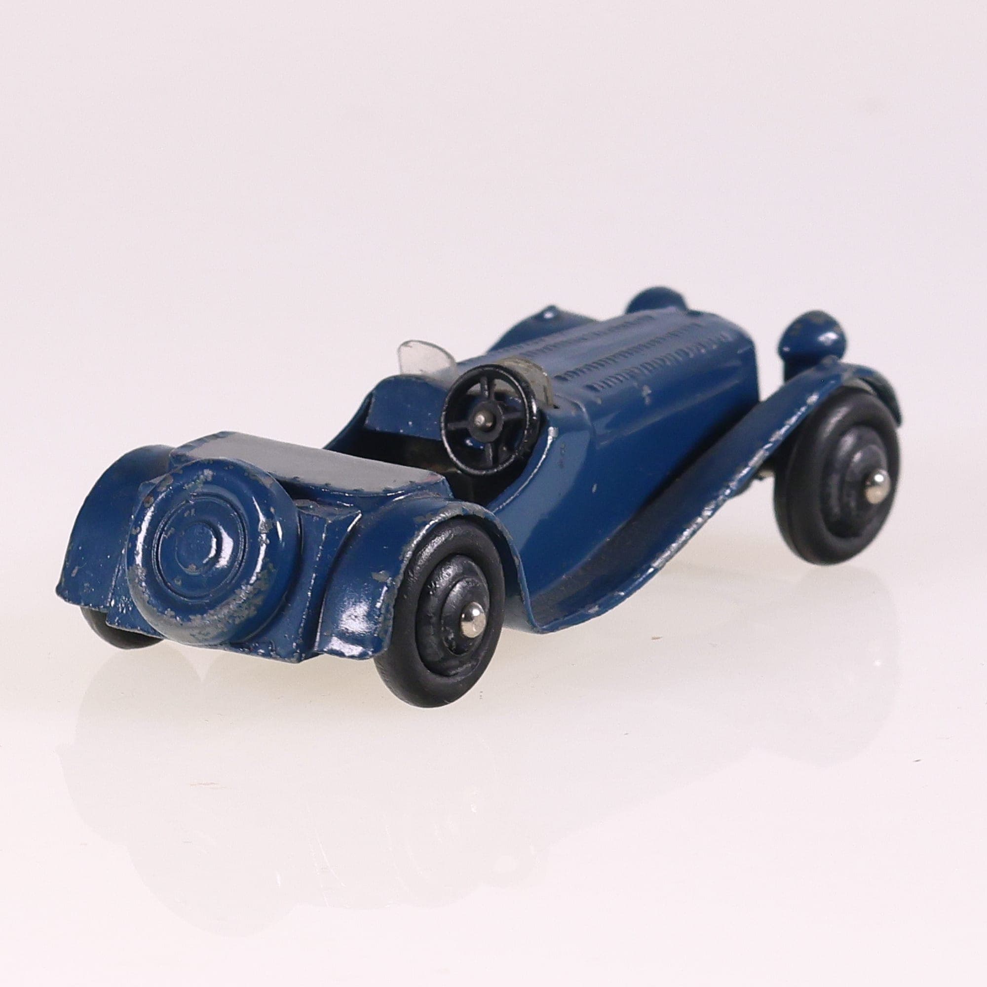 Dinky Toys 38f Jaguar SS 100 1/43 Bleu Grade B sans boîte — miniature 5
