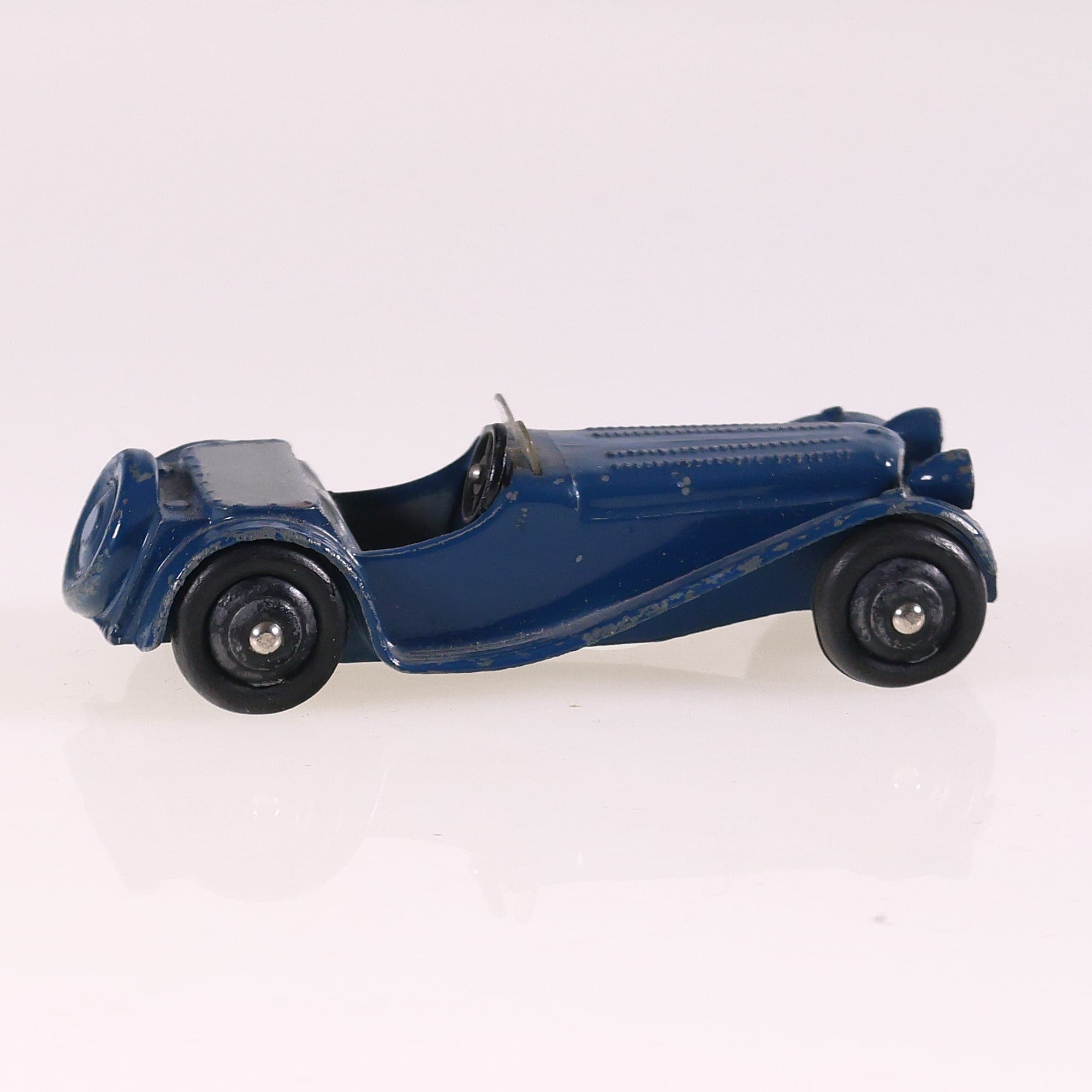 Dinky Toys 38f Jaguar SS 100 1/43 Bleu Grade B sans boîte — miniature 6