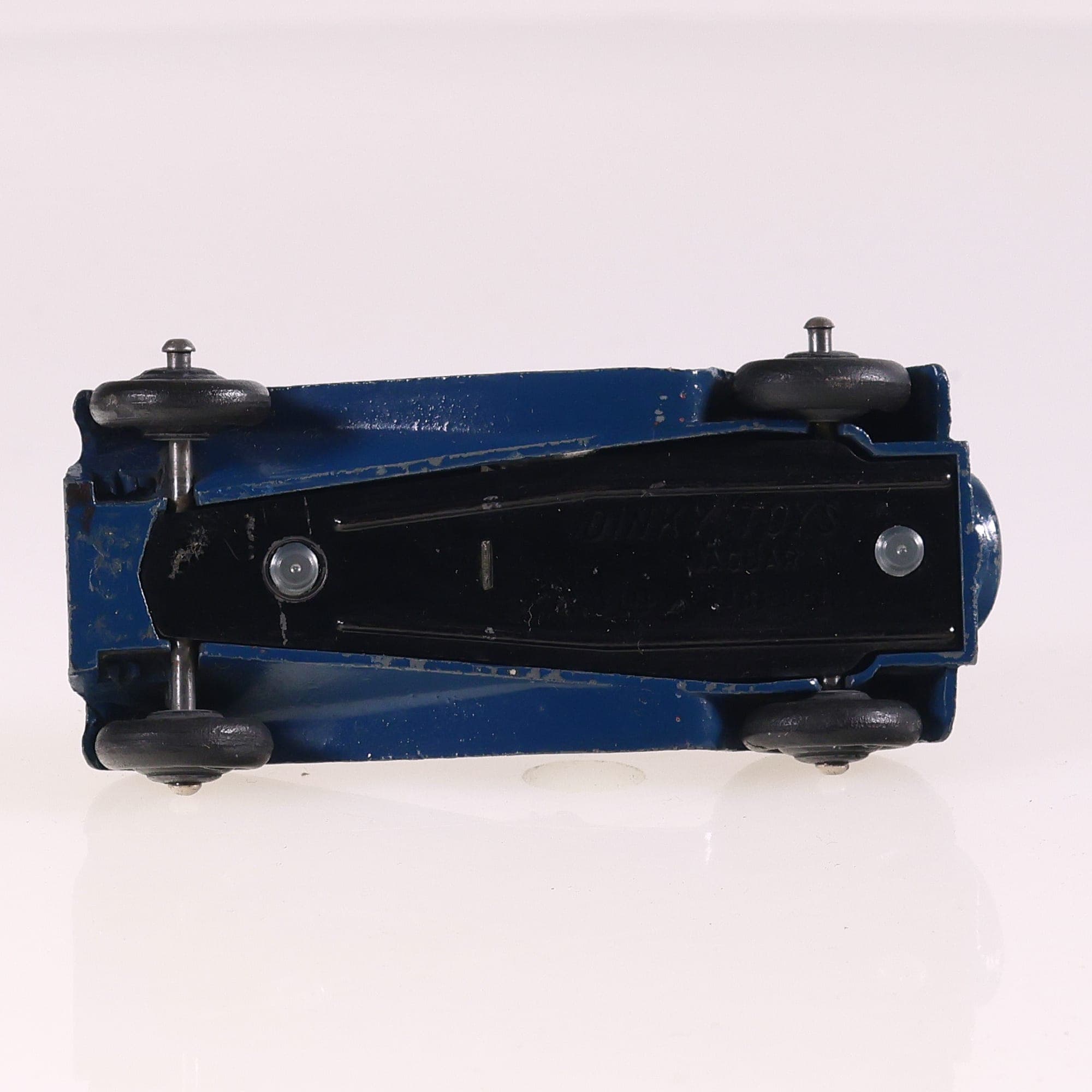 Dinky Toys 38f Jaguar SS 100 1/43 Bleu Grade B sans boîte — miniature 9