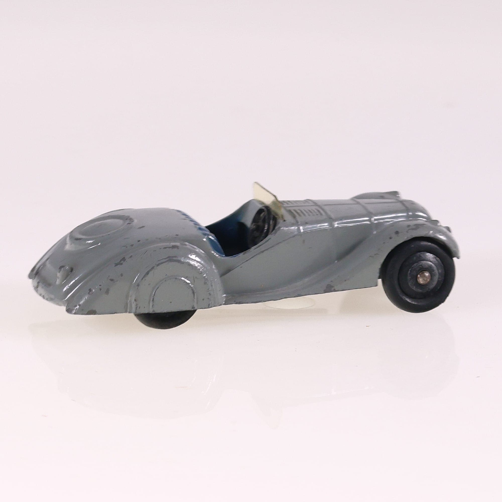 Dinky Toys 38a Frazer Nash BMW Sports Car 1/43 Gris sans boîte — miniature 6