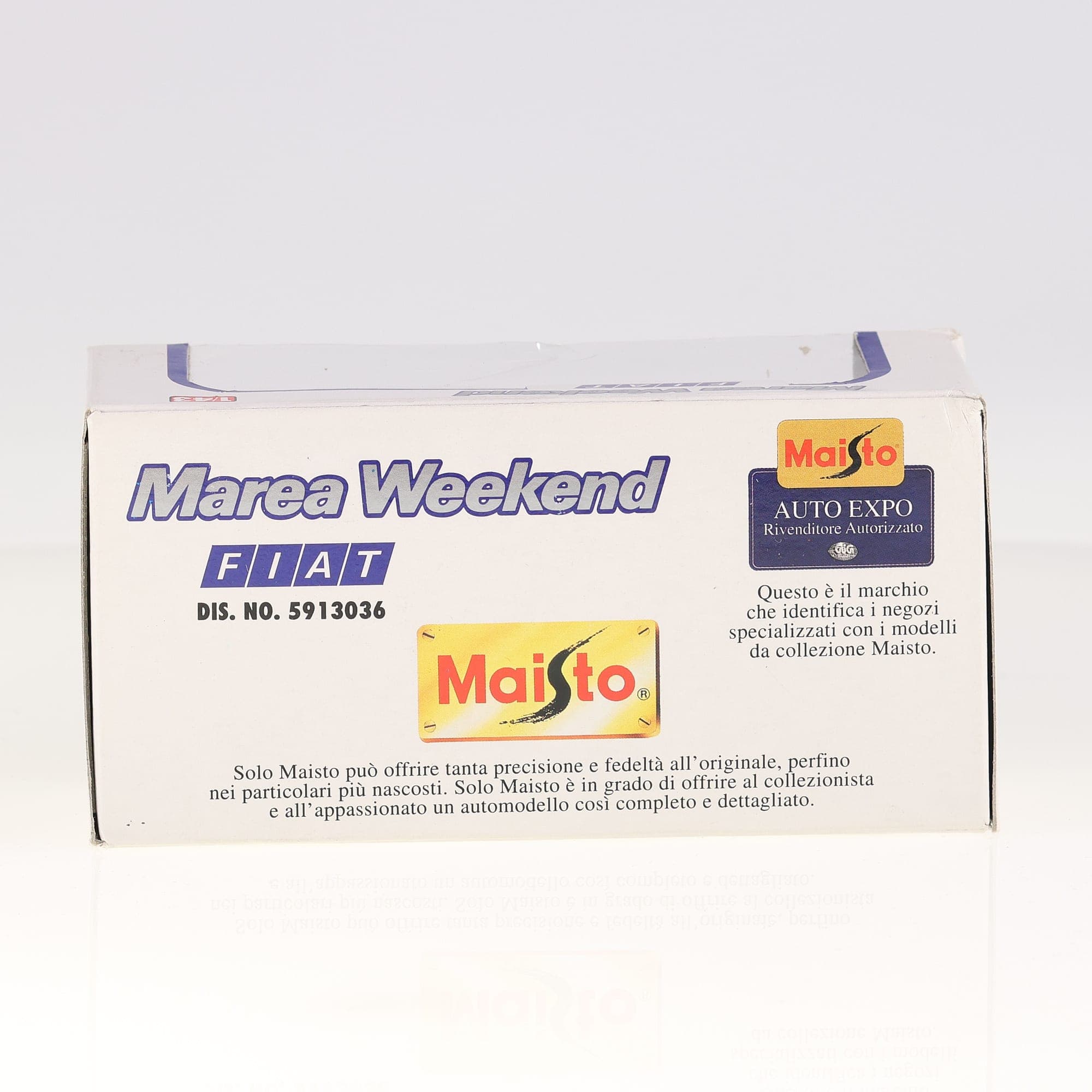 Maisto 1632 Fiat Marea Weekend 1/43 Gris métal Grade B neuf avec boîte — miniature 3