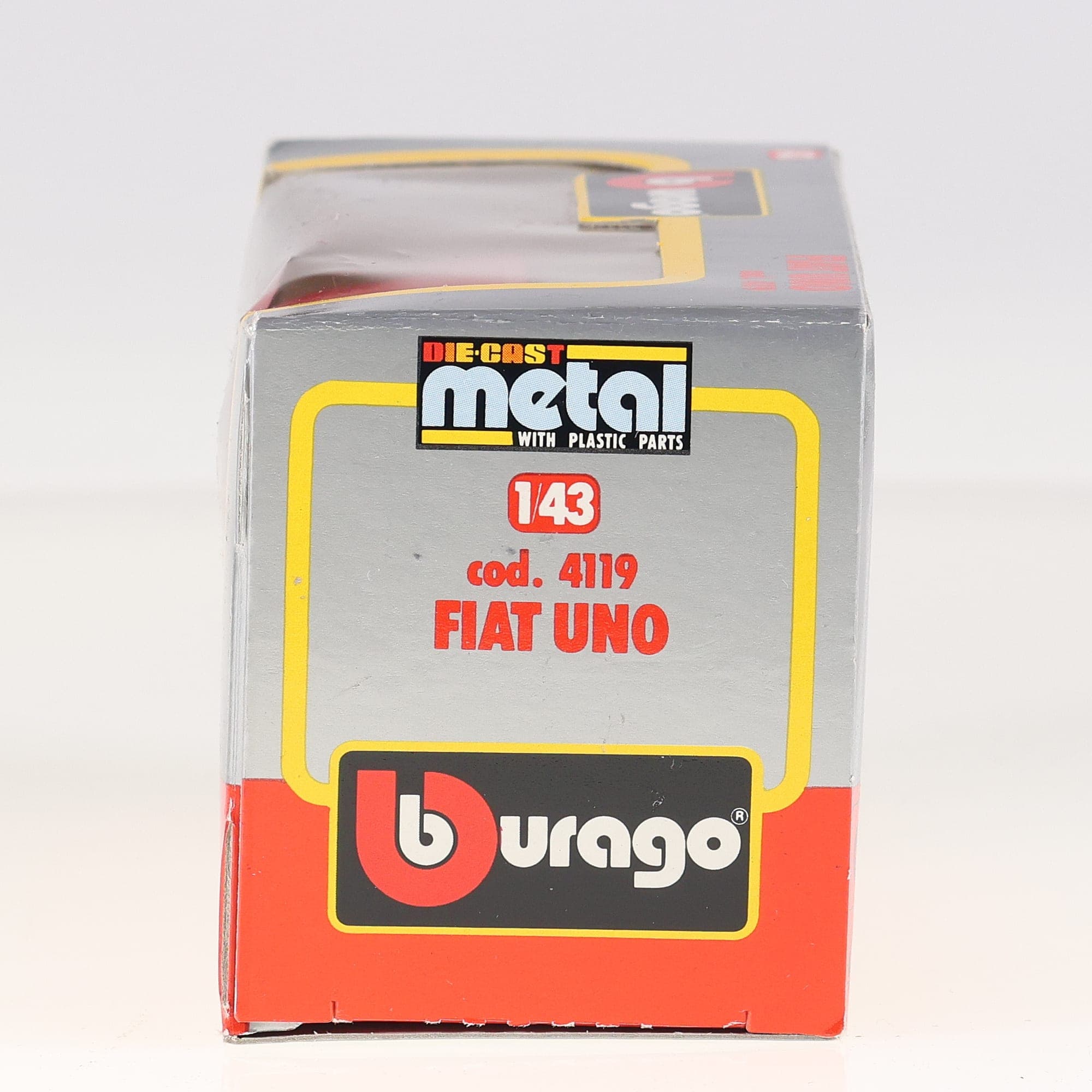Burago 4119 Fiat Uno 1/43 Rouge avec boîte — miniature 4
