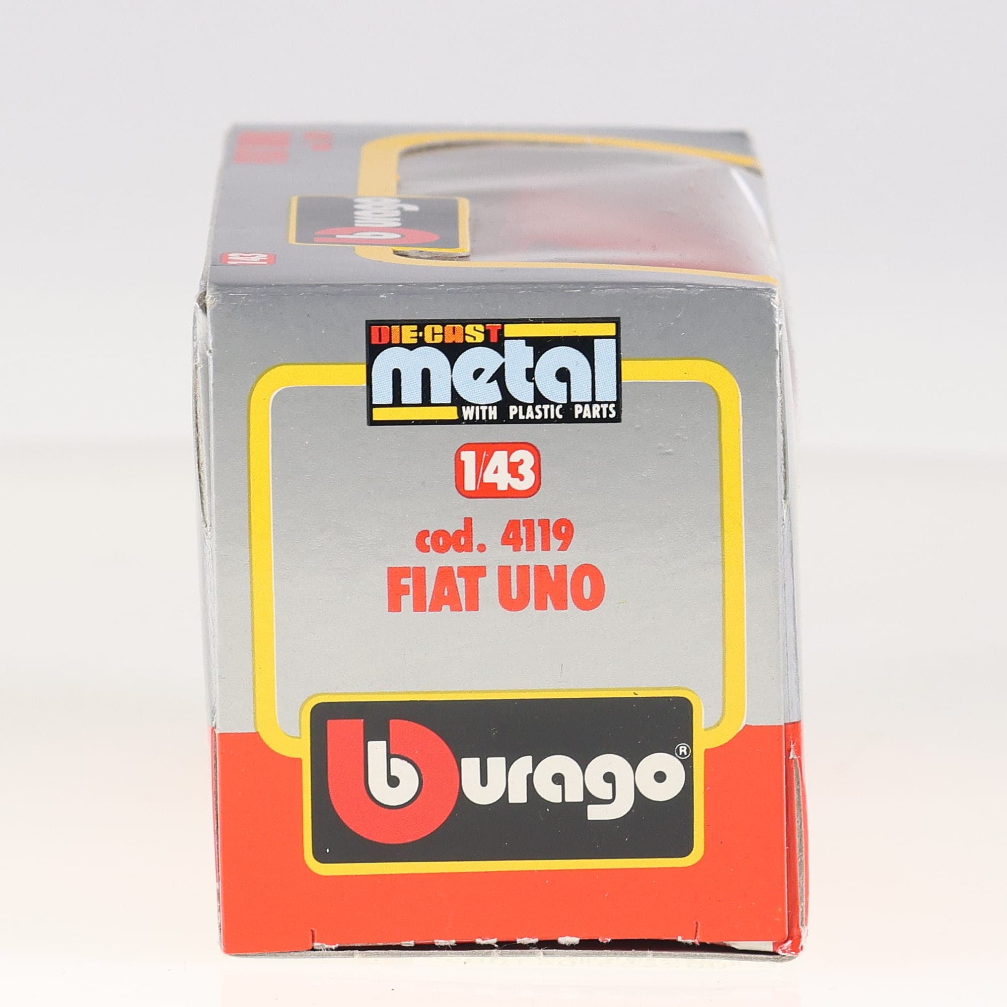 Burago 4119 Fiat Uno 1/43 Rouge avec boîte — miniature 6