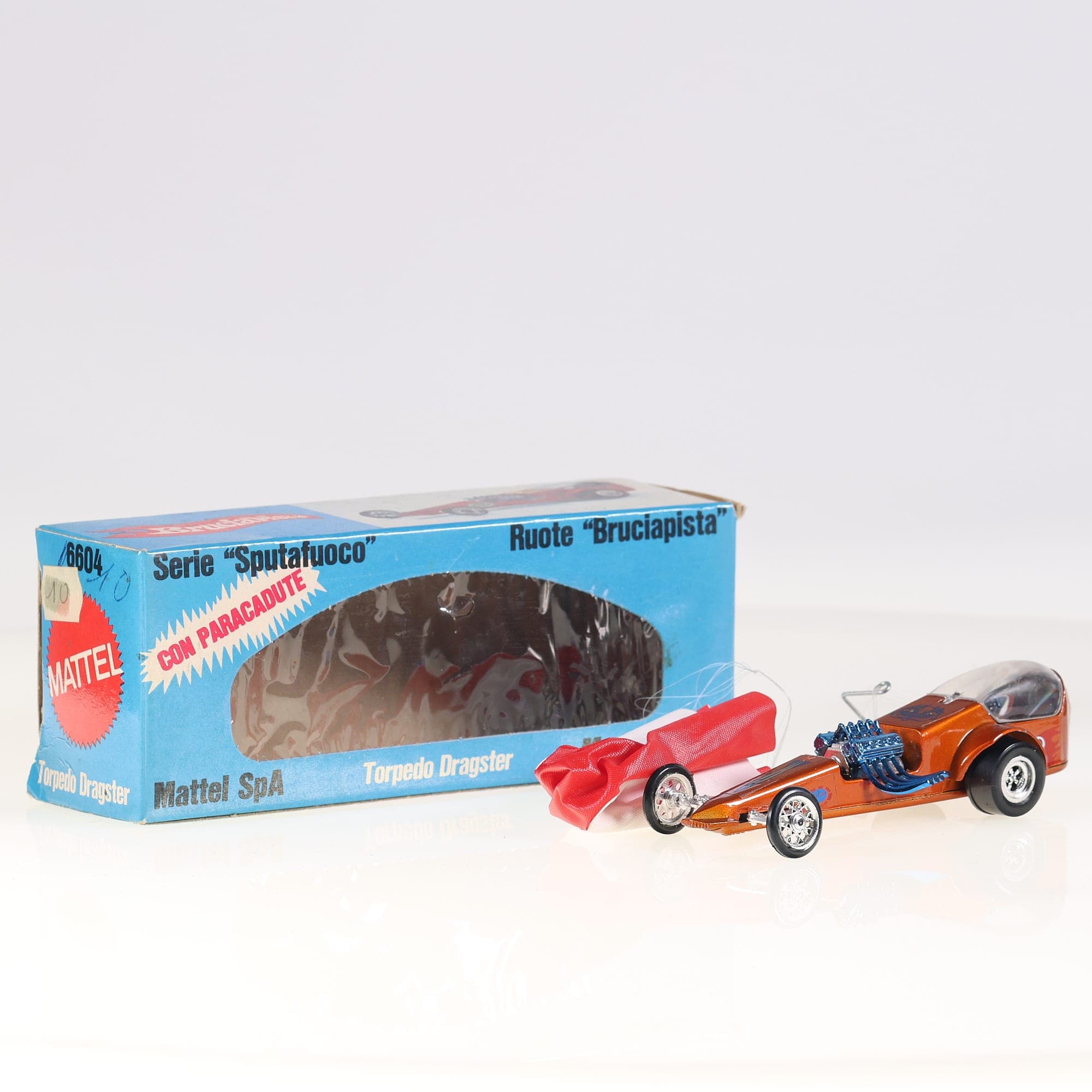 Mattel Hot Wheels 6604 Torpedo Dragster 11 cm Ocre avec boîte