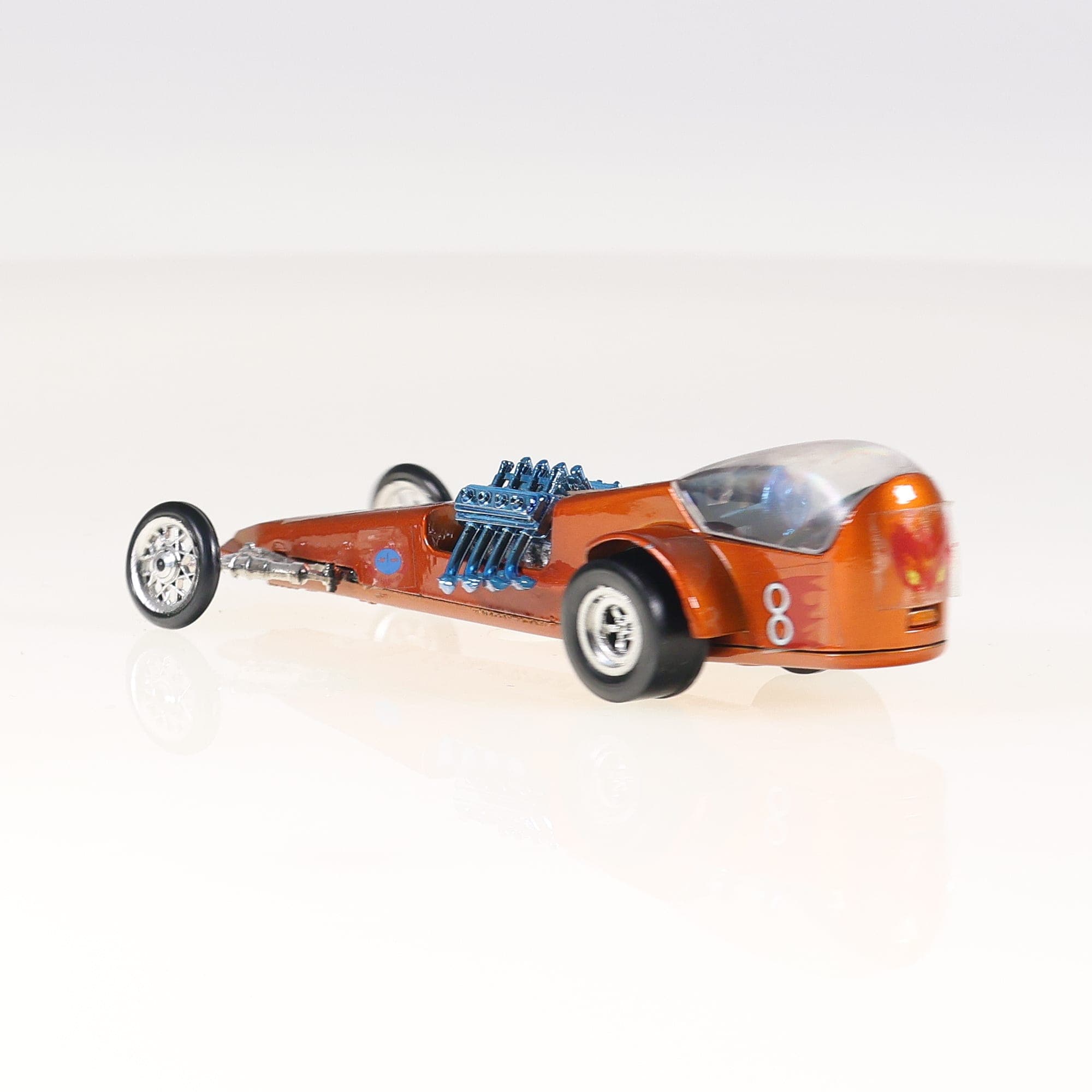 Mattel Hot Wheels 6604 Torpedo Dragster 11 cm Ocre avec boîte — miniature 8