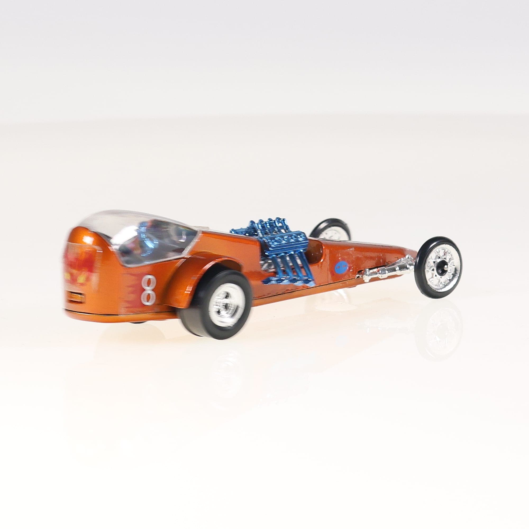 Mattel Hot Wheels 6604 Torpedo Dragster 11 cm Ocre avec boîte — miniature 10