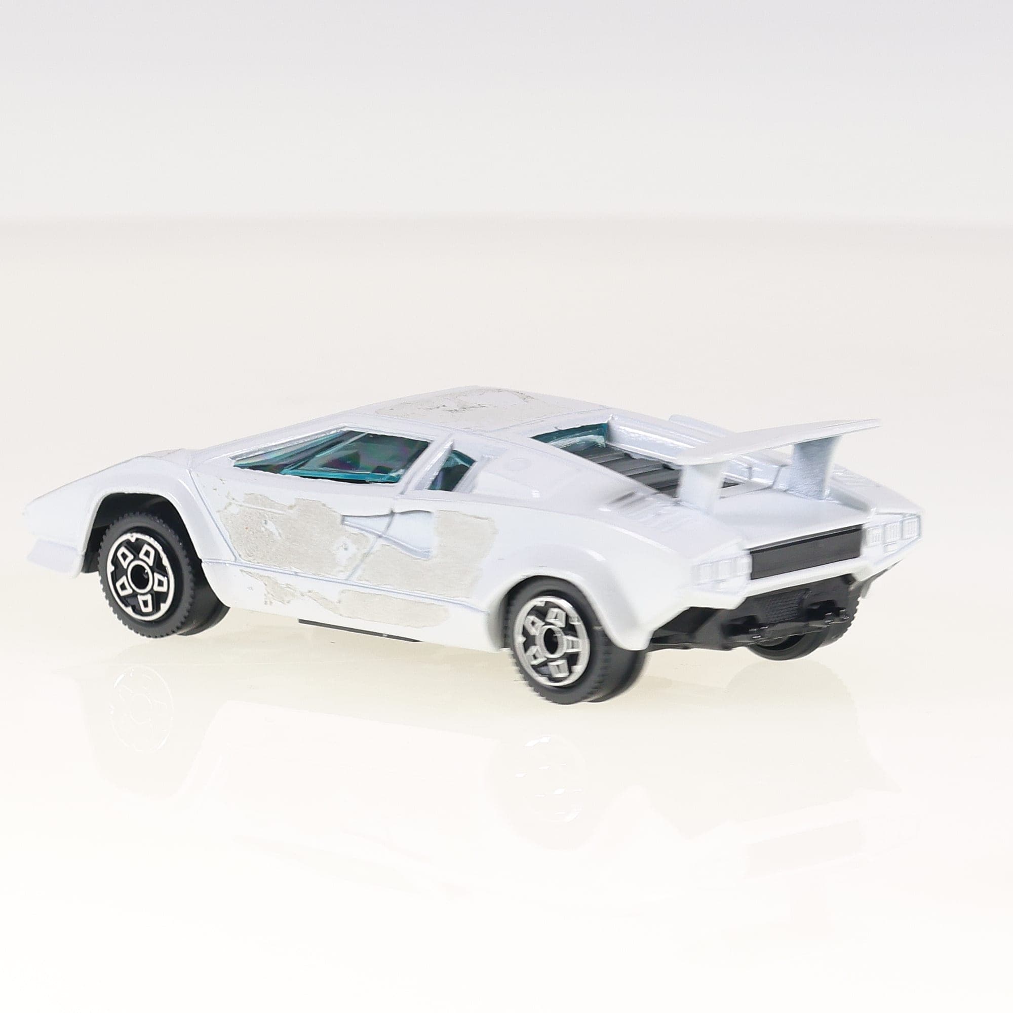 Burago 4127 Lamborghini Countach 5000 1/43 Blanc Grade B avec boîte — miniature 7