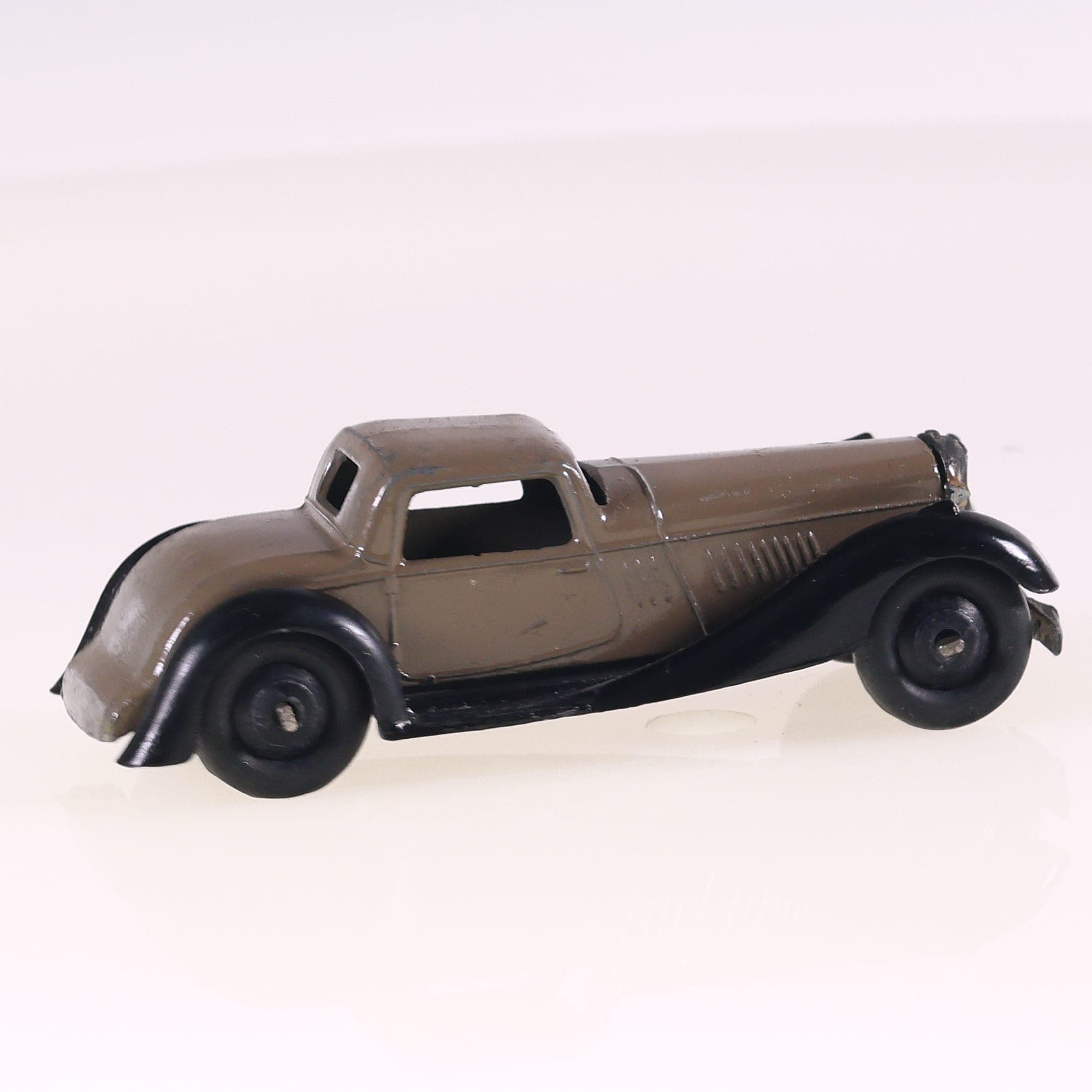 Dinky Toys 36B Bentley two seater coupé 1/43 Marron — miniature 6