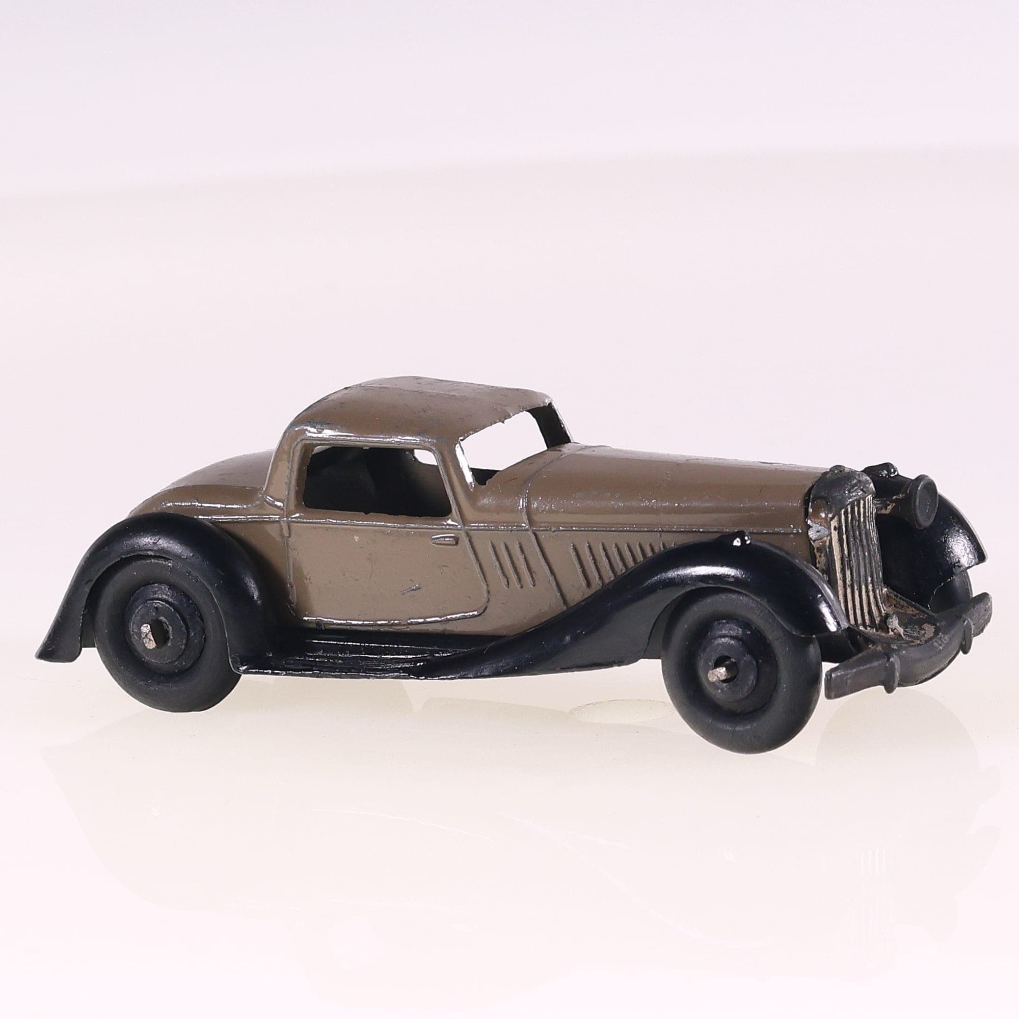 Dinky Toys 36B Bentley two seater coupé 1/43 Marron — miniature 7