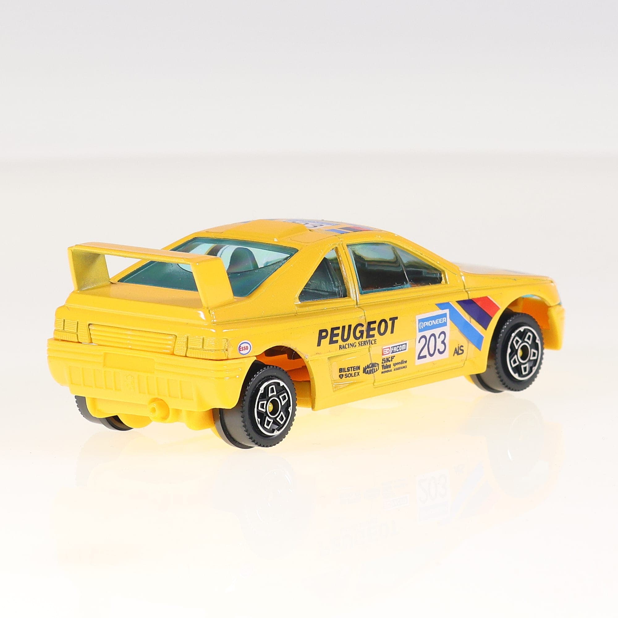 Burago 4190 Peugeot 405 Safari 1/43 Jaune Grade B avec boîte — miniature 9