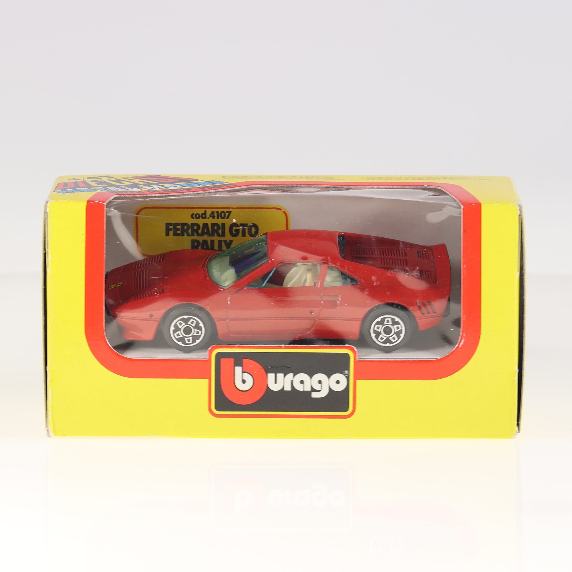 Burago 4107 Ferrari 288 GTO Rally 1/43 Rouge avec boîte — miniature 3