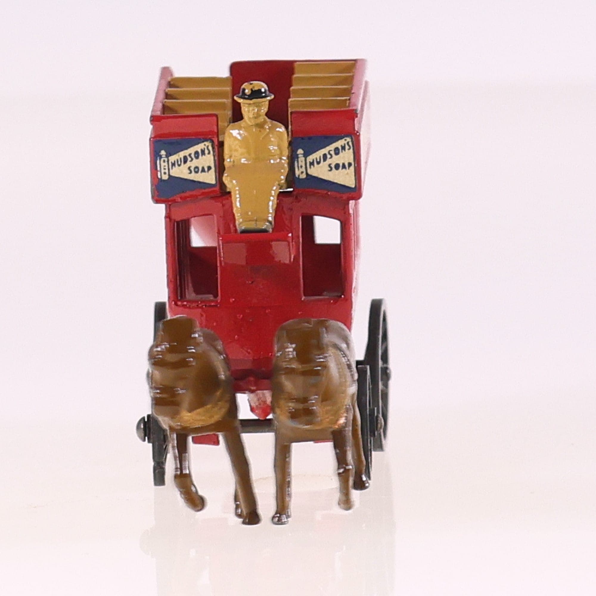 Lesney 12 Horse bus Omnibus Lipton's Tea 1/100 Rouge avec boîte — miniature 11