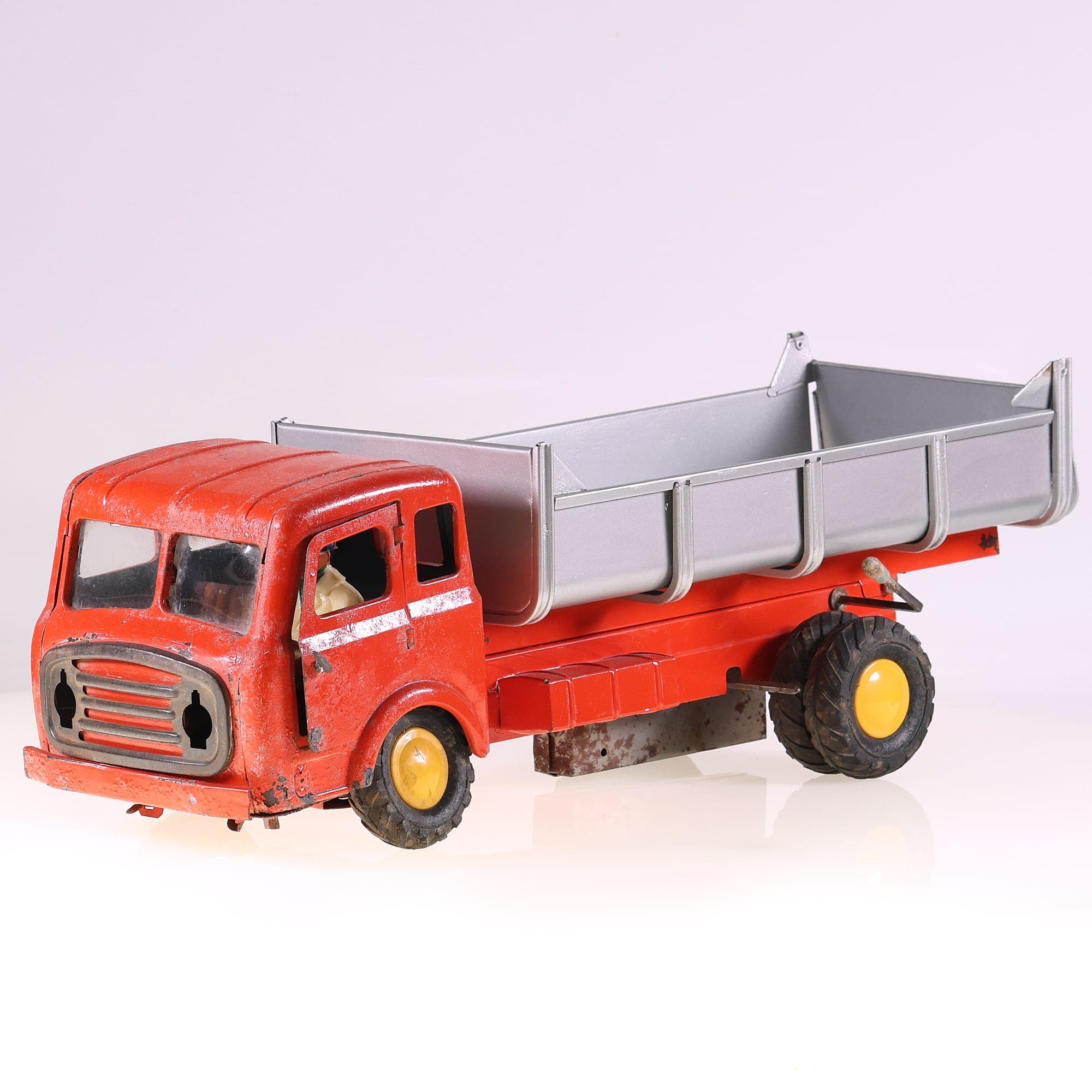 Joustra 456 Simca Cargo camion benne tip lorry 1958 42 cm Orange Grade B sans bo