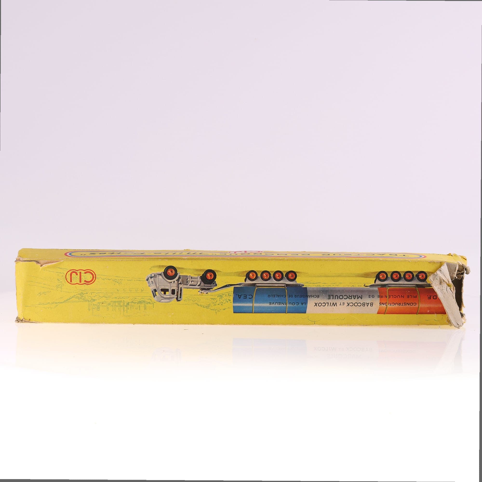CIJ 3.75 Renault mille pattes pile Marcoule #10 36 cm Rouge Grade B avec boîte — miniature 12