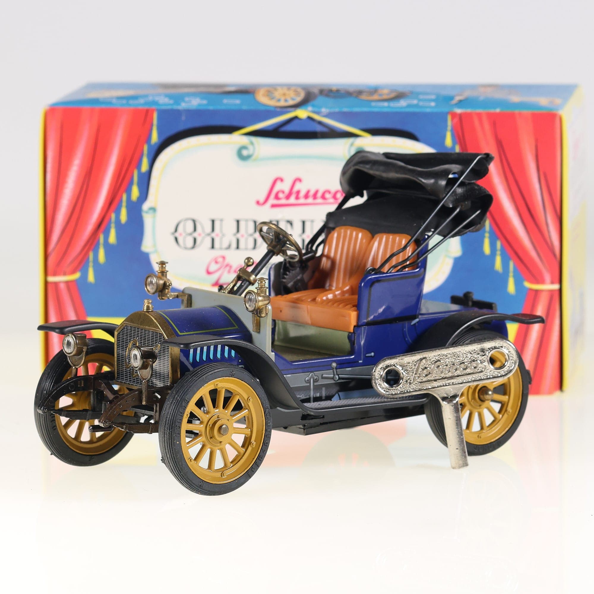 Schuco 1228 Opel Doktor-Wagen 1909 1/24 Bleu avec boîte