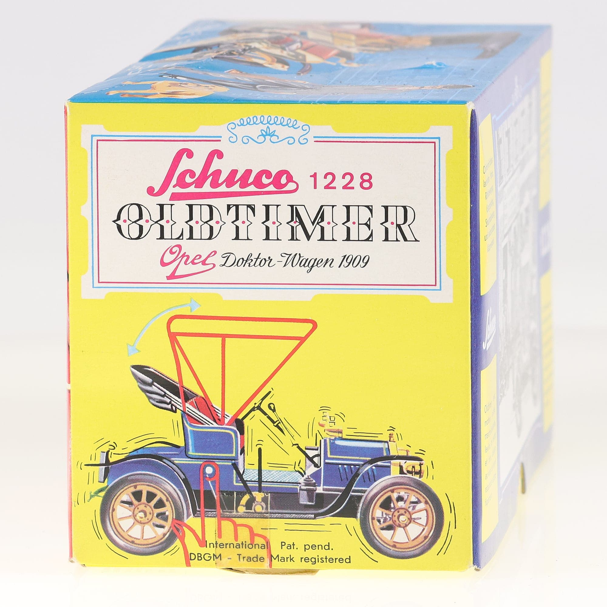 Schuco 1228 Opel Doktor-Wagen 1909 1/24 Bleu avec boîte — miniature 4