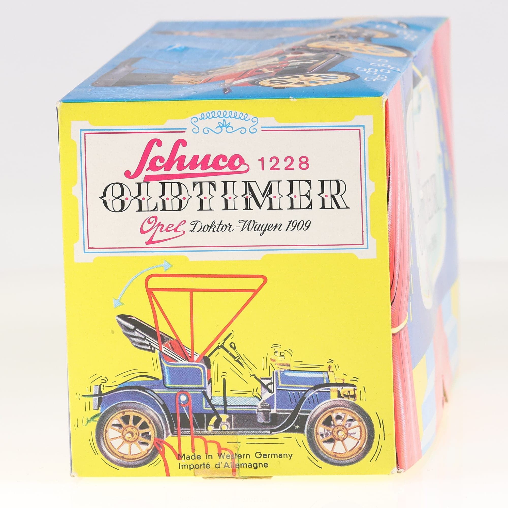 Schuco 1228 Opel Doktor-Wagen 1909 1/24 Bleu avec boîte — miniature 6