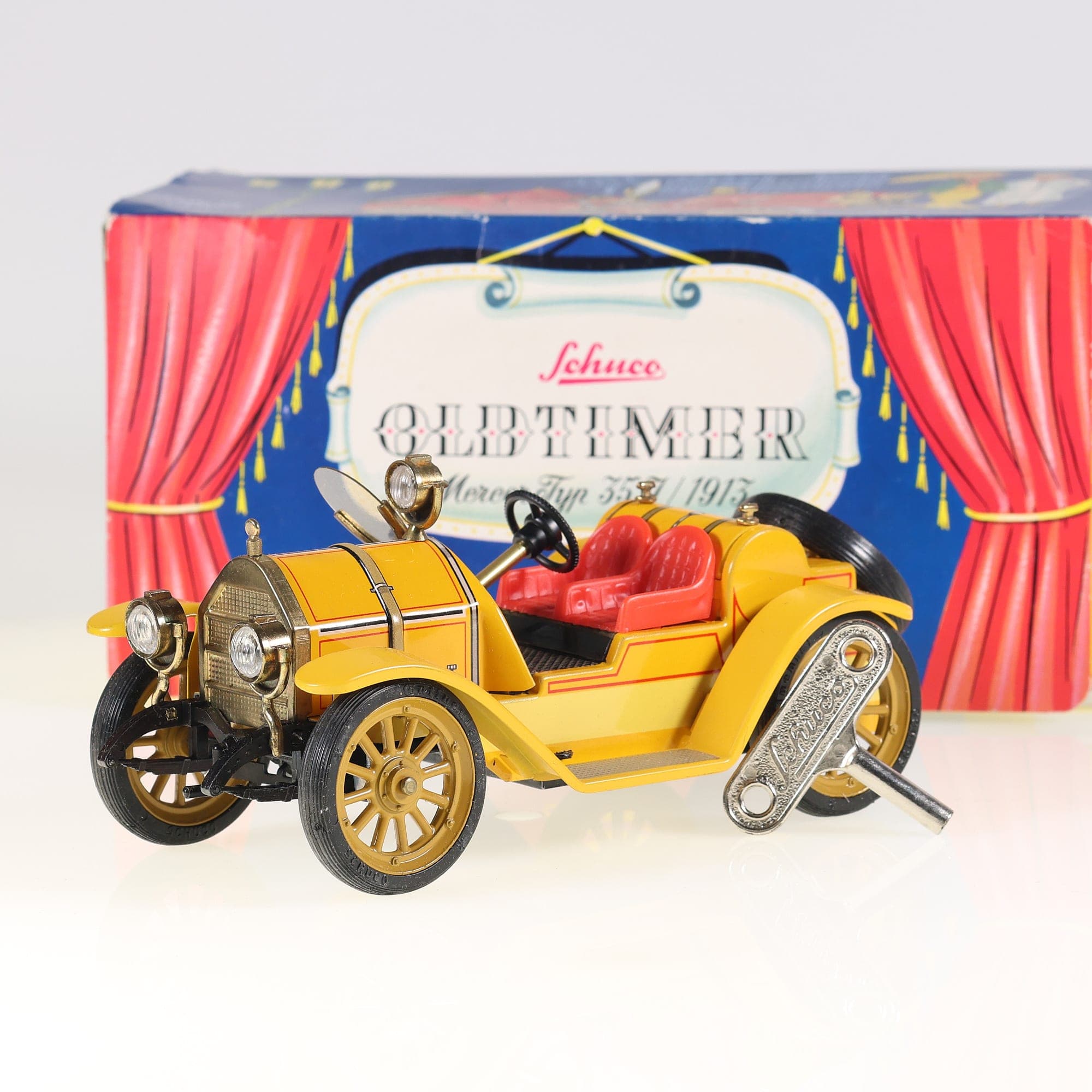 Schuco 1225 Replicar Mercer Typ 35 J / 1913 1/24 Jaune avec boîte