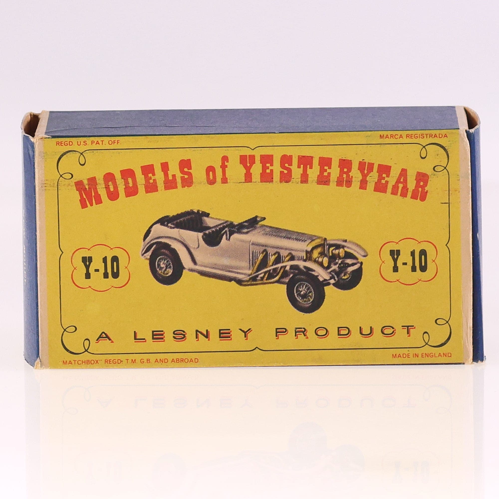 Matchbox Y-10 Mercedes Benz 1928 36/220 1928 1/52 Blanc avec boîte — miniature 11