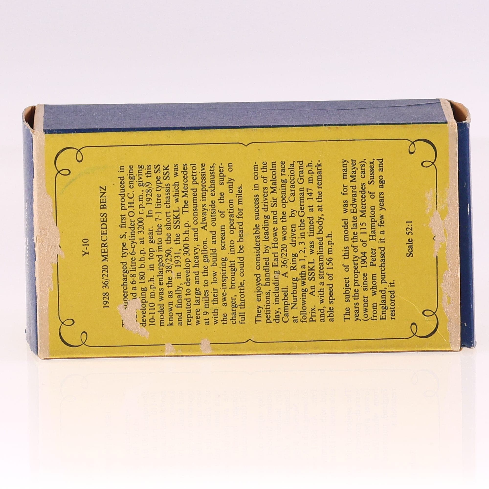 Matchbox Y-10 Mercedes Benz 1928 36/220 1928 1/52 Blanc avec boîte — miniature 13