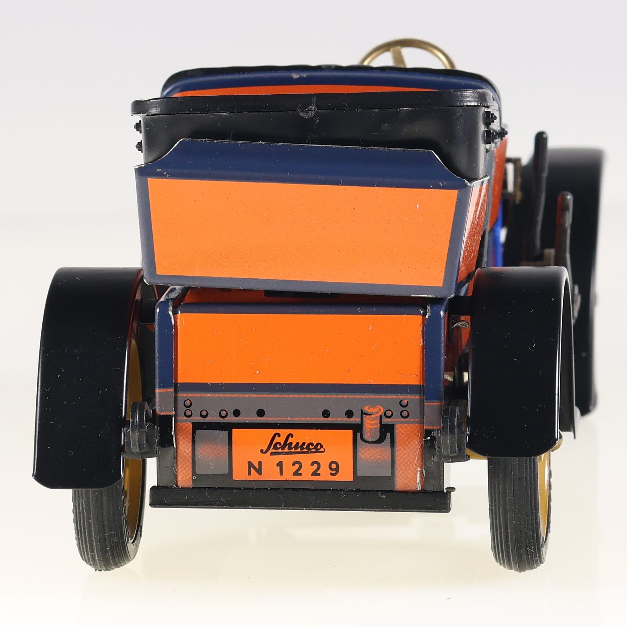 Schuco 1239 Mercedes Simplex anno 1902 1/24 Orange avec boîte — miniature 9