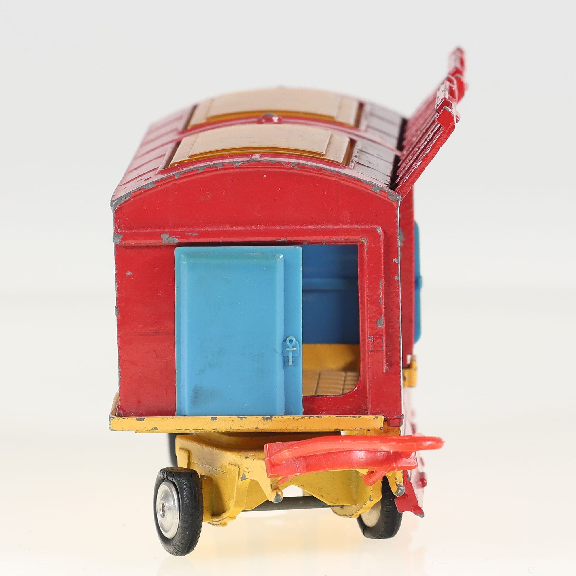 Corgi Toys 1123 Chipperfield's Circus Cage de fauves 1/43 Rouge état C en boite — miniature 13
