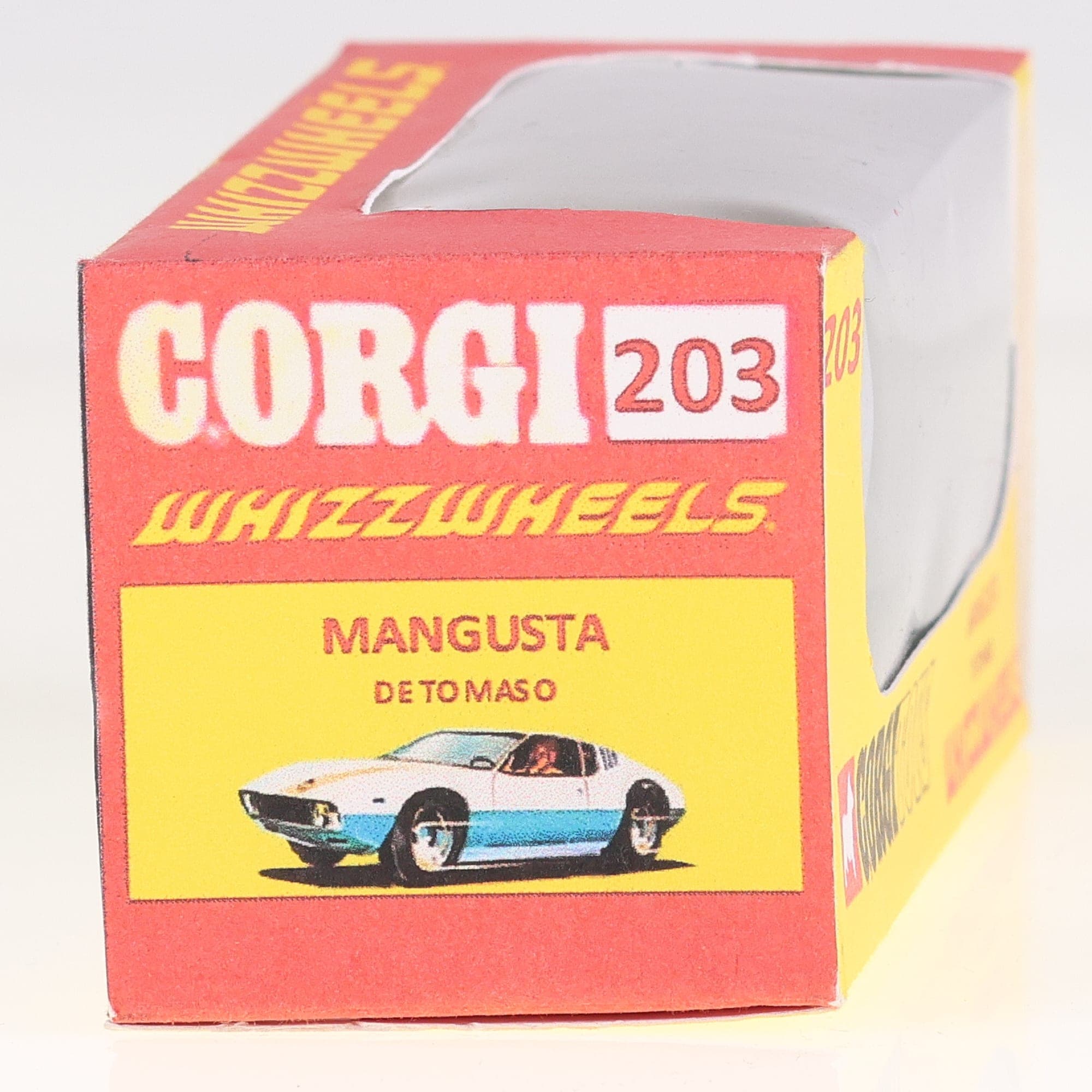 De Tomaso 203 Corgi Mangusta De Tomaso 1/43 Vert Grade B avec boîte repro — miniature 4