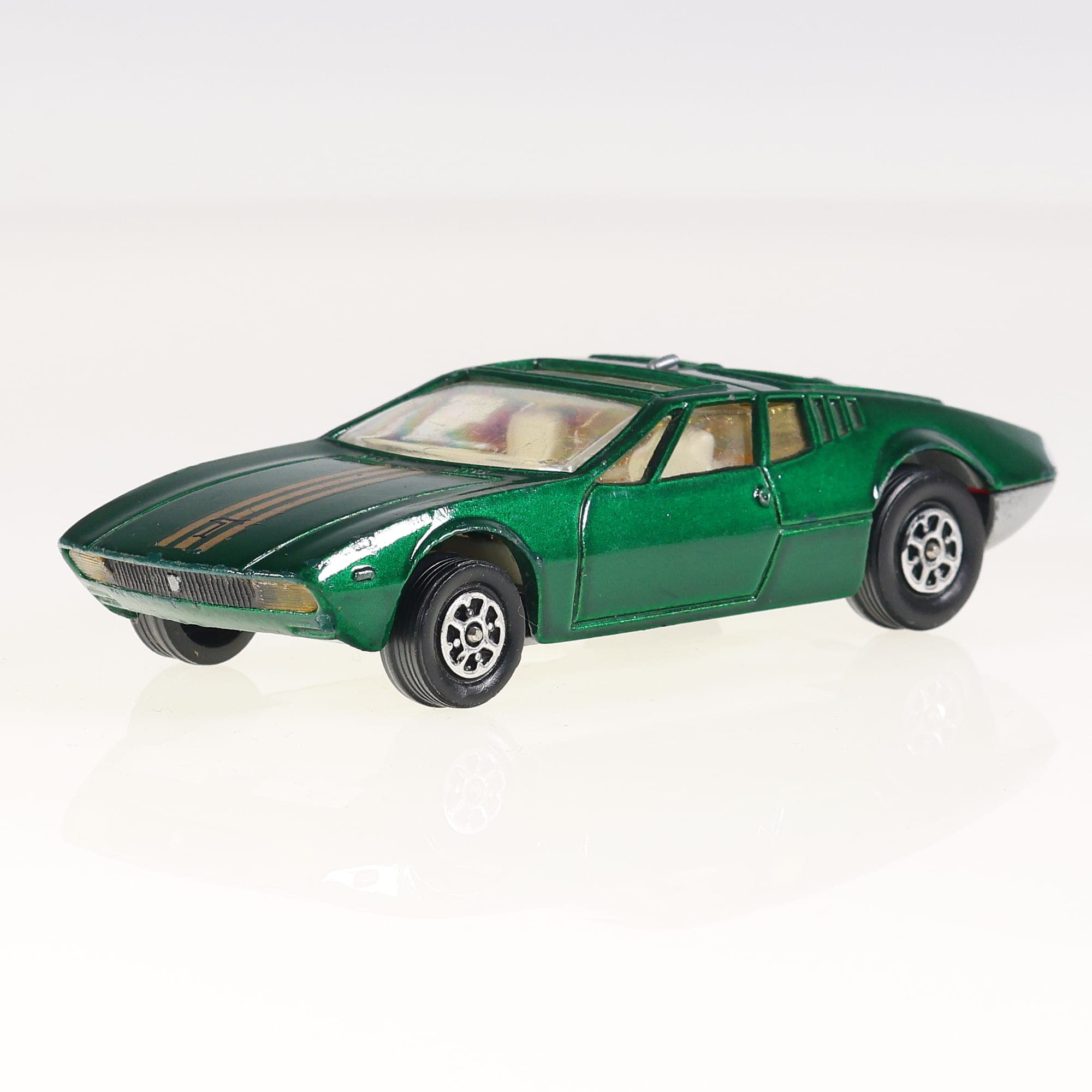 De Tomaso 203 Corgi Mangusta De Tomaso 1/43 Vert Grade B avec boîte repro — miniature 9
