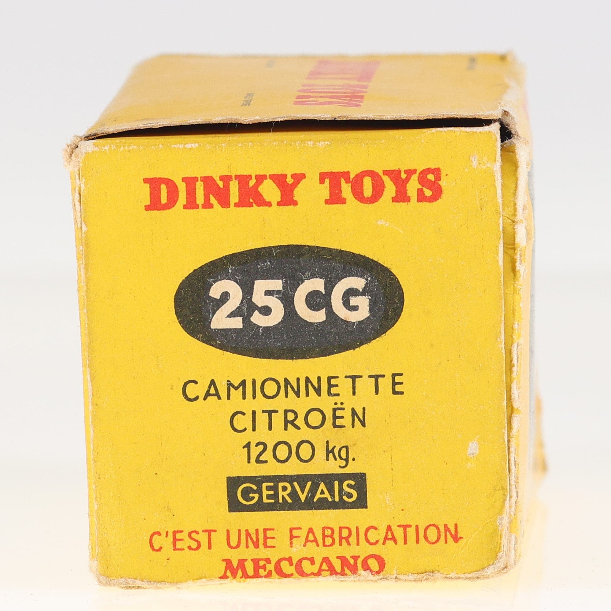 Dinky Toys 25CG Citroën Type H Fourgonnette Gervais 1/43 Jaune état B avec boîte — miniature 4